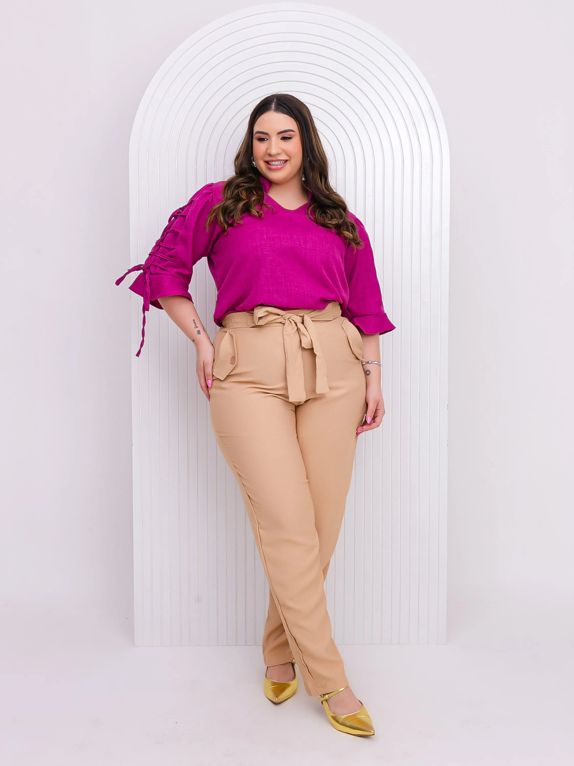 CALÇA ALFAIATARIA  PLUS SIZE