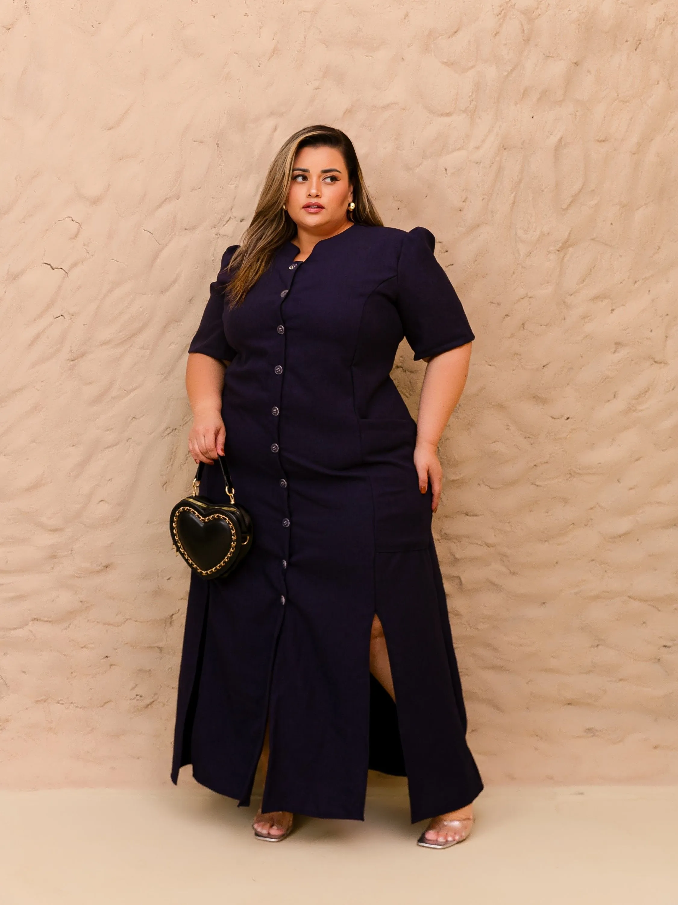 VESTIDO/CHAMISE LONGO PLUS SIZE