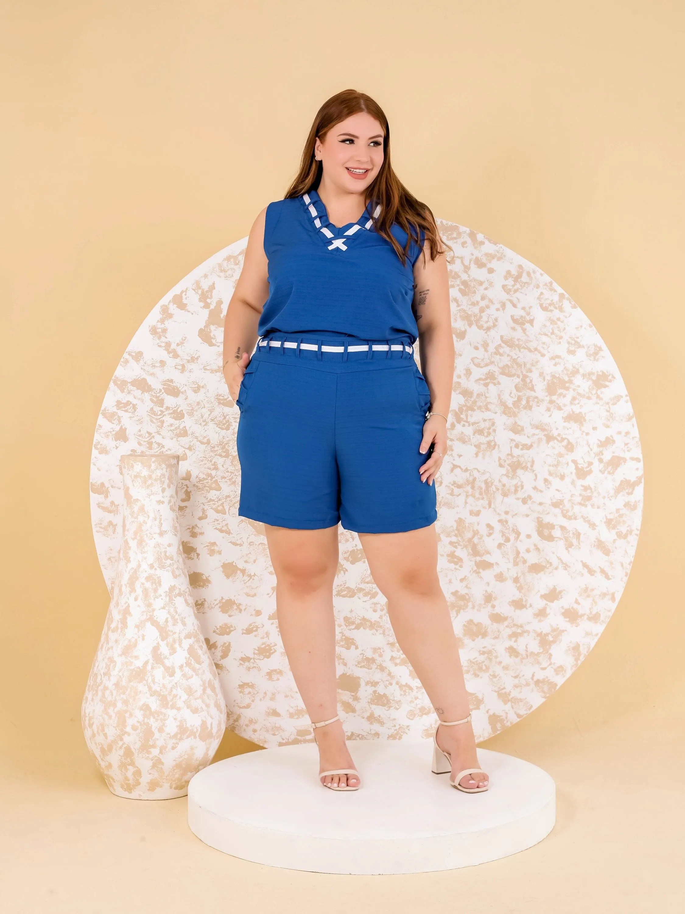 CONJUNTO DE SHORT PLUS SIZE