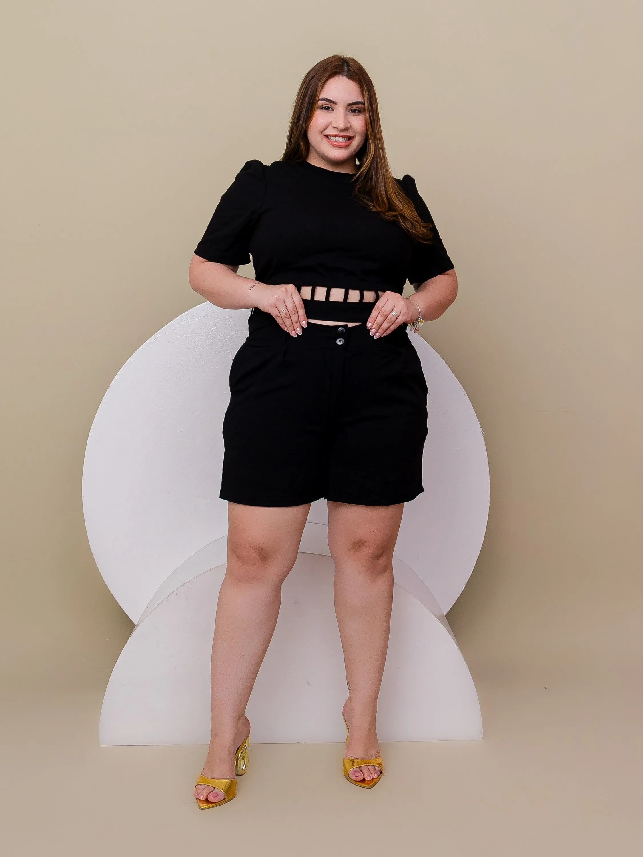 CONJUNTO DE SHORT PLUS SIZE