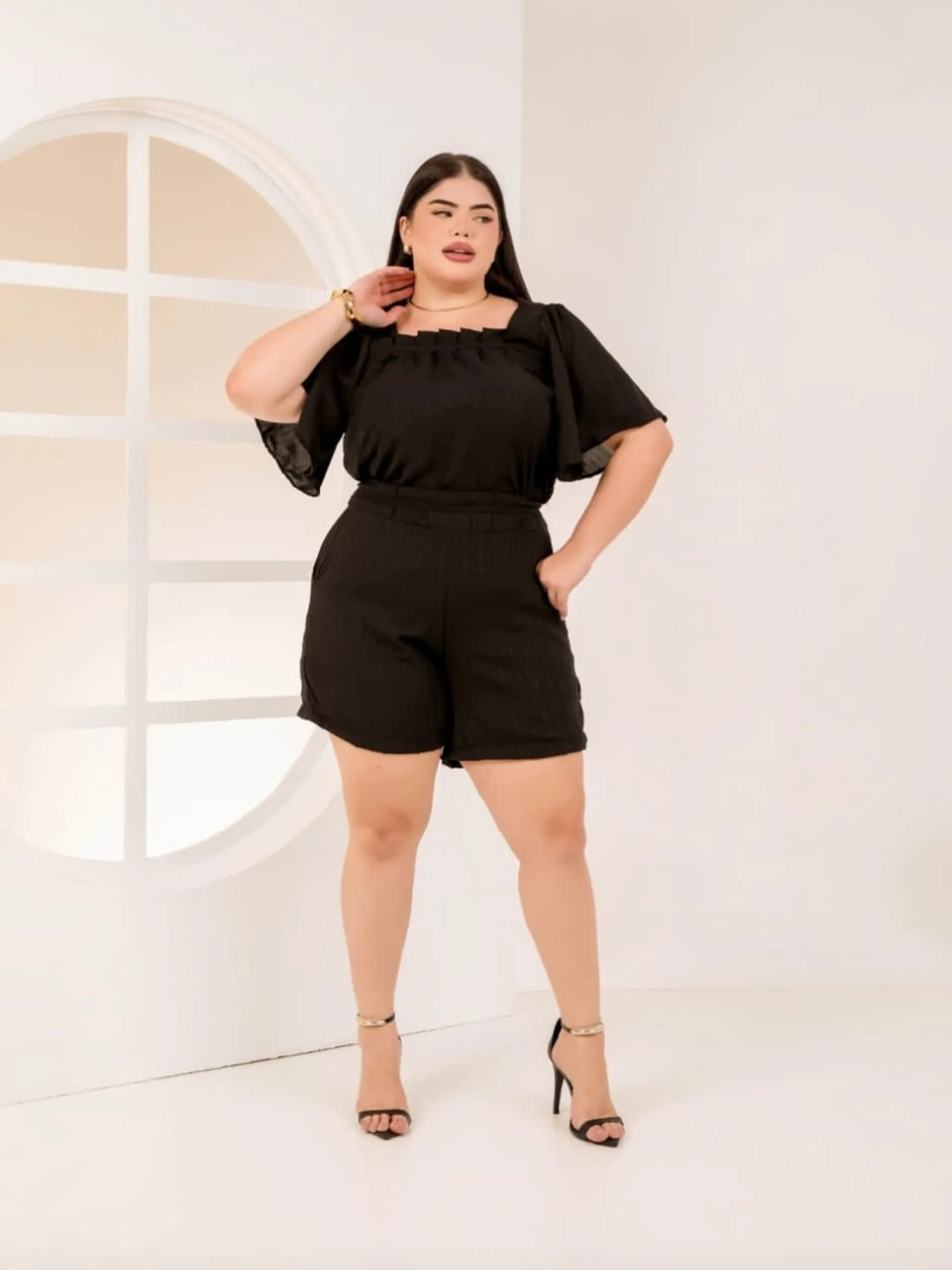 CONJUNTO DE SHORT PLUS SIZE