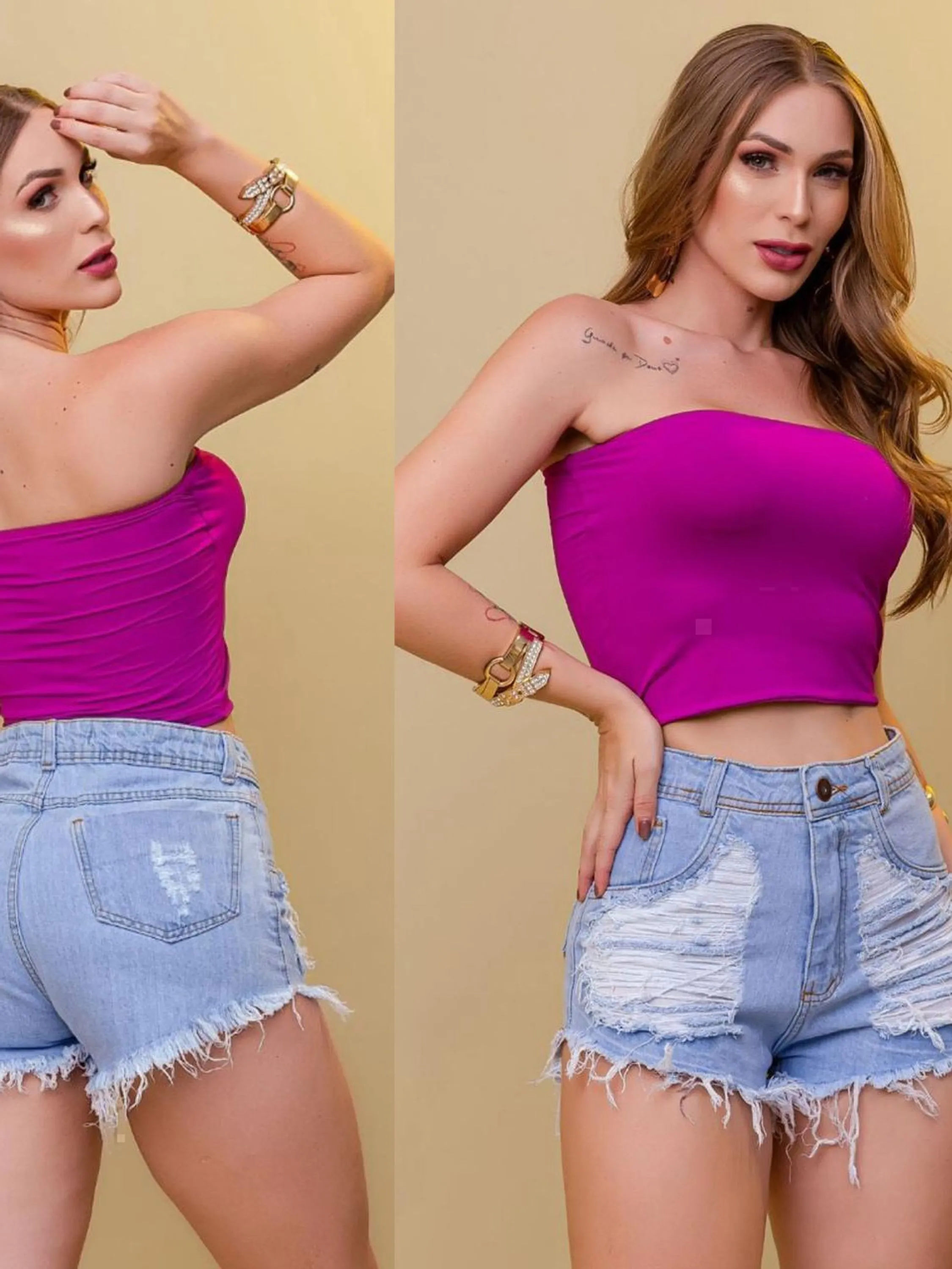 GRADE SHORT JEANS FEMININO COM 6 PEÇAS DO 34 AO 44