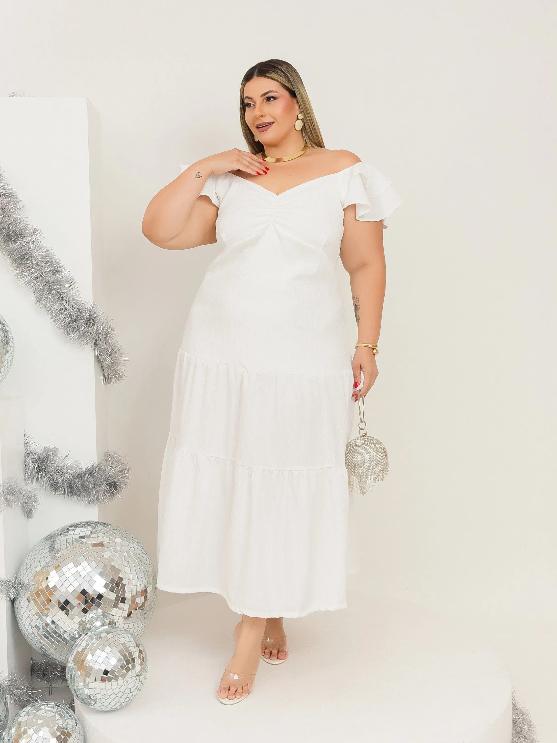 Vestido Zara longo Plus Size 2516