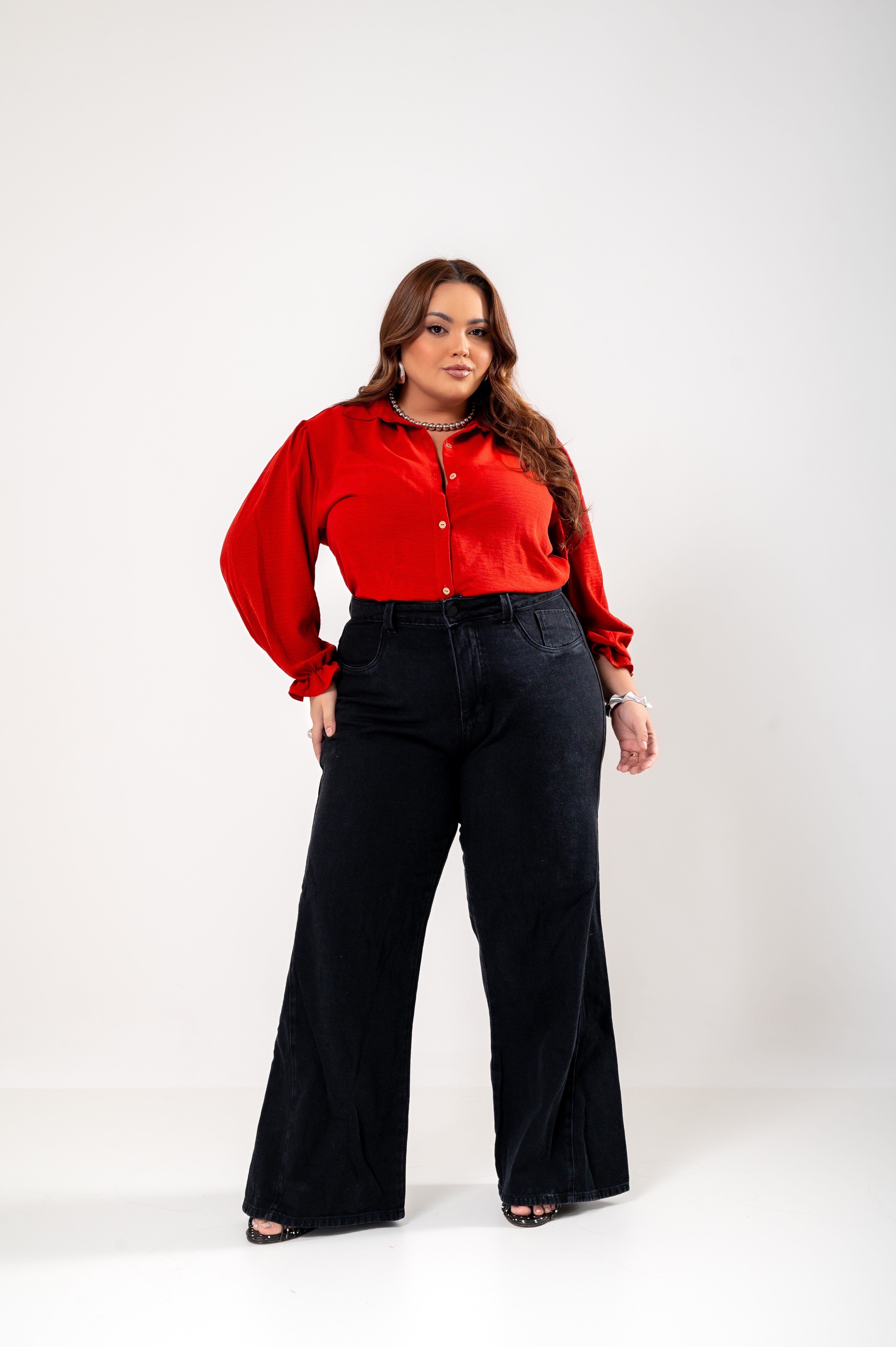 Wide Leg Recortes Vintage 2632