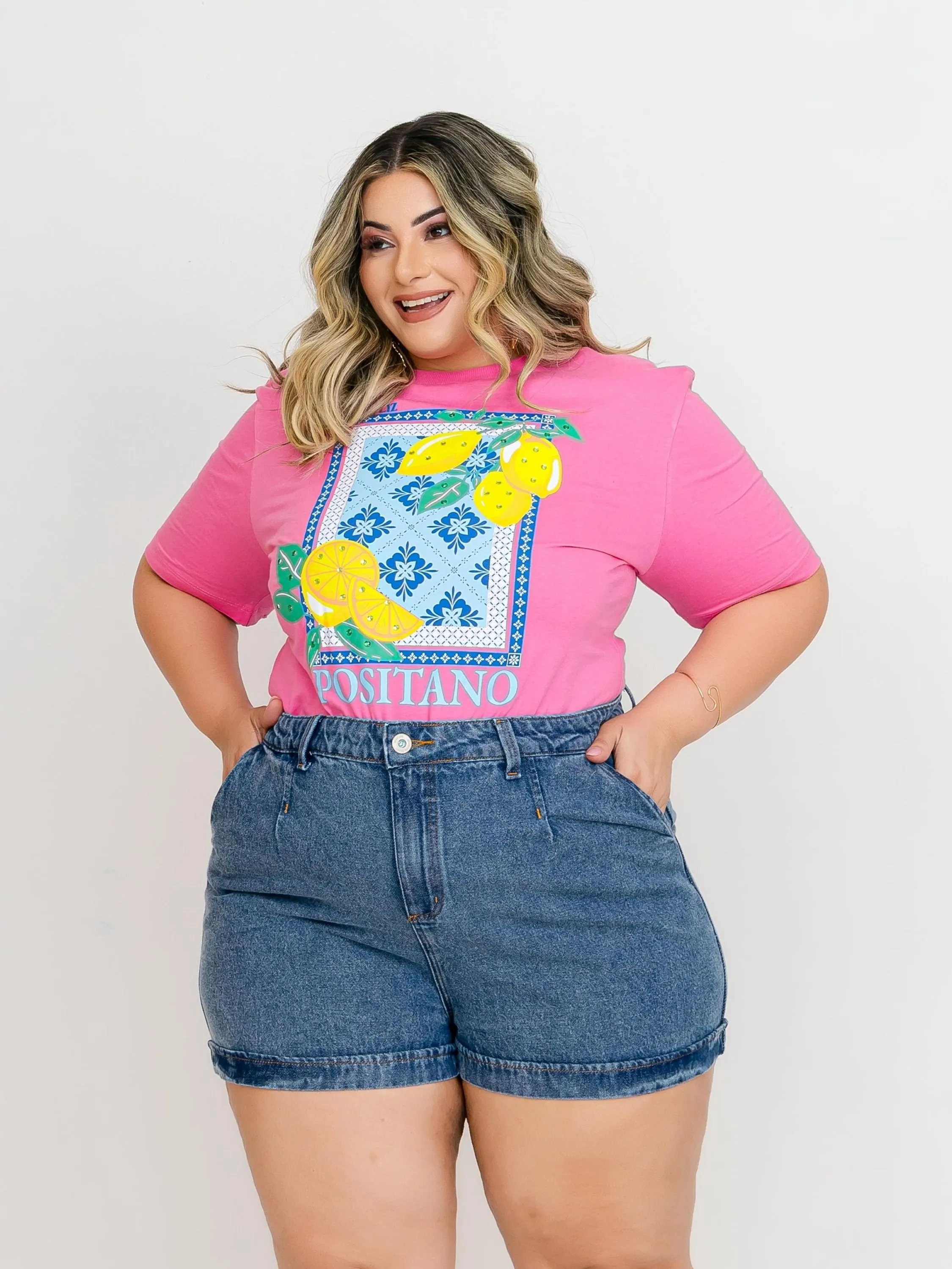 Short Jeans Baggy Plus Size