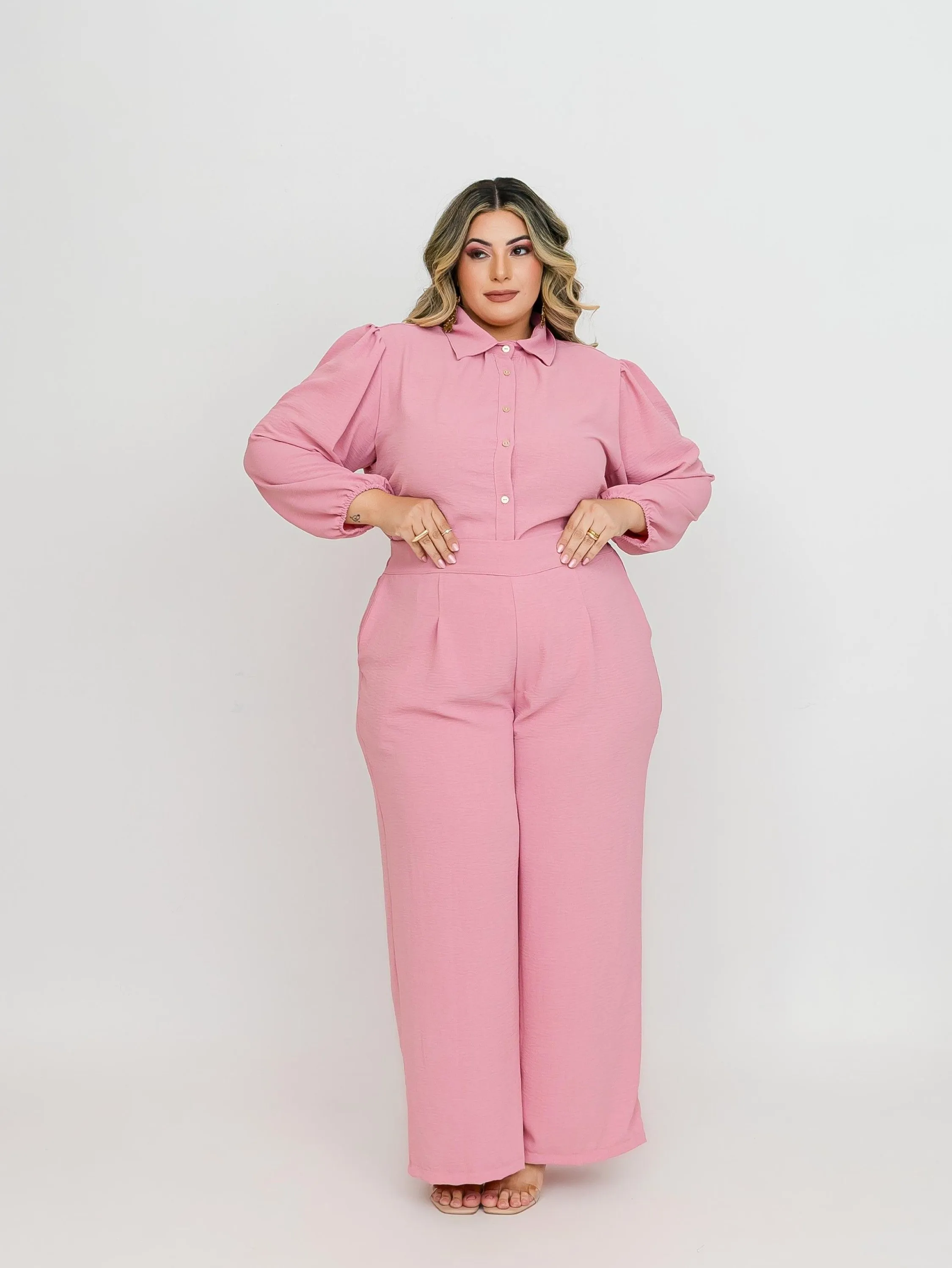 Pantalona Social Crepe Plus Size