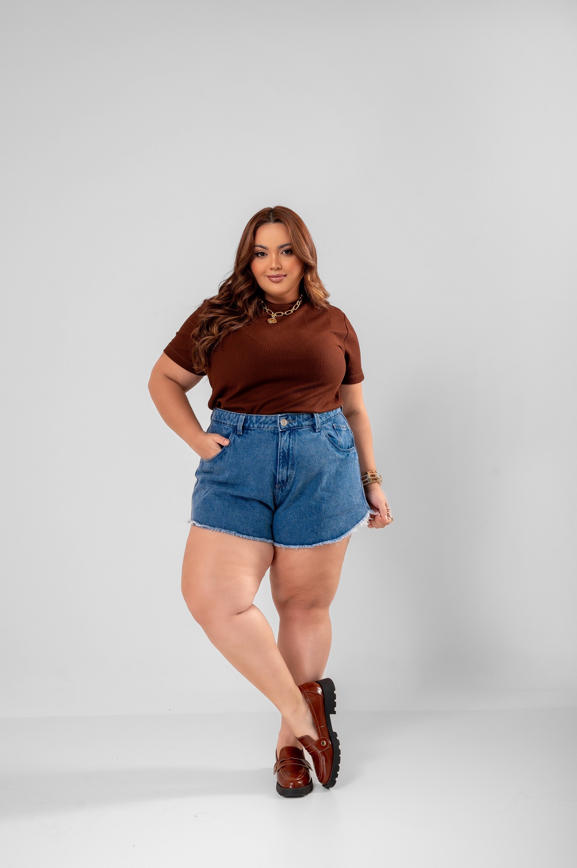 Short Semi Gode Marmorizado 2625