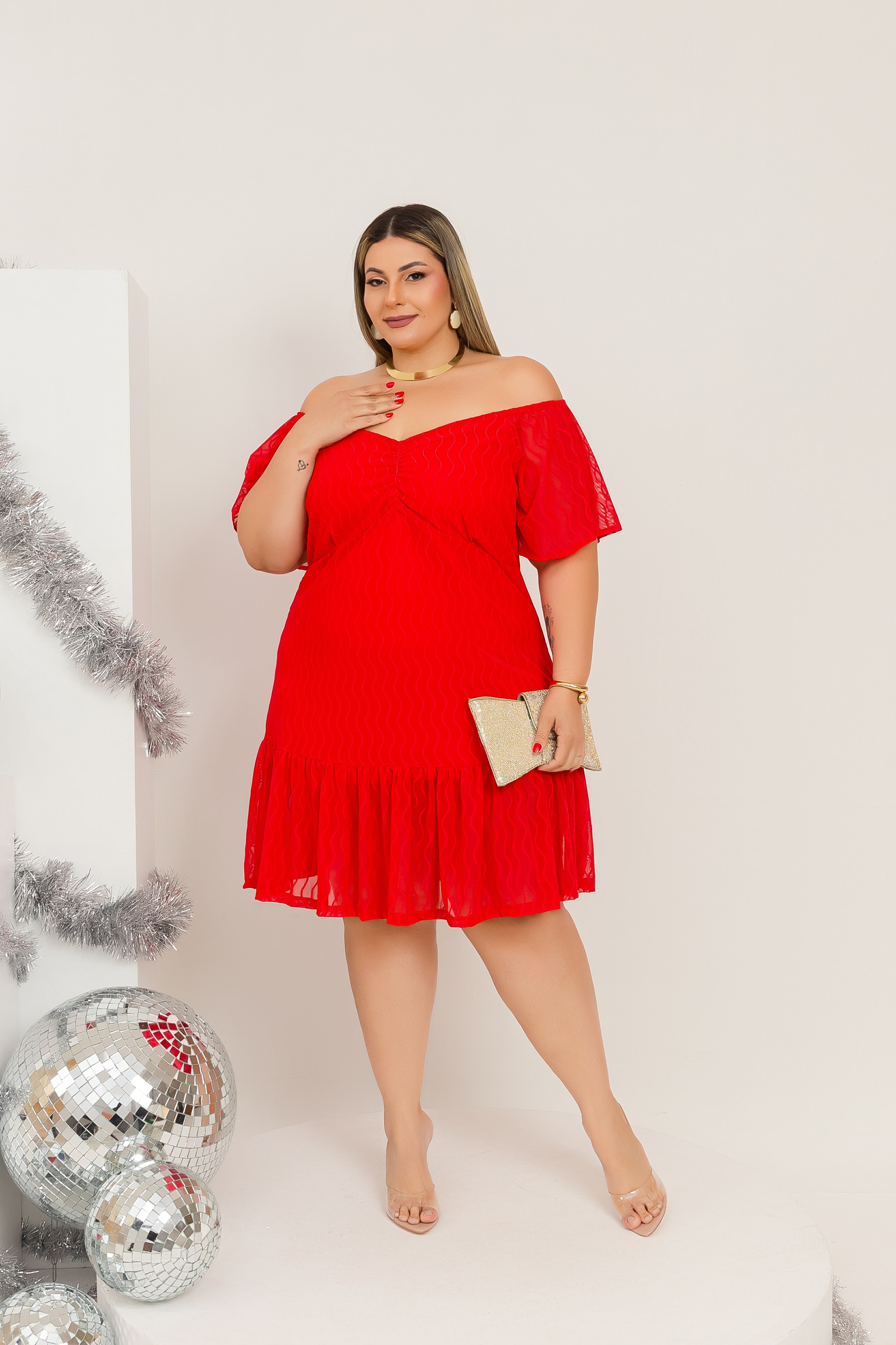 Vestido em Tule Bordado GRAMMD - 2517000