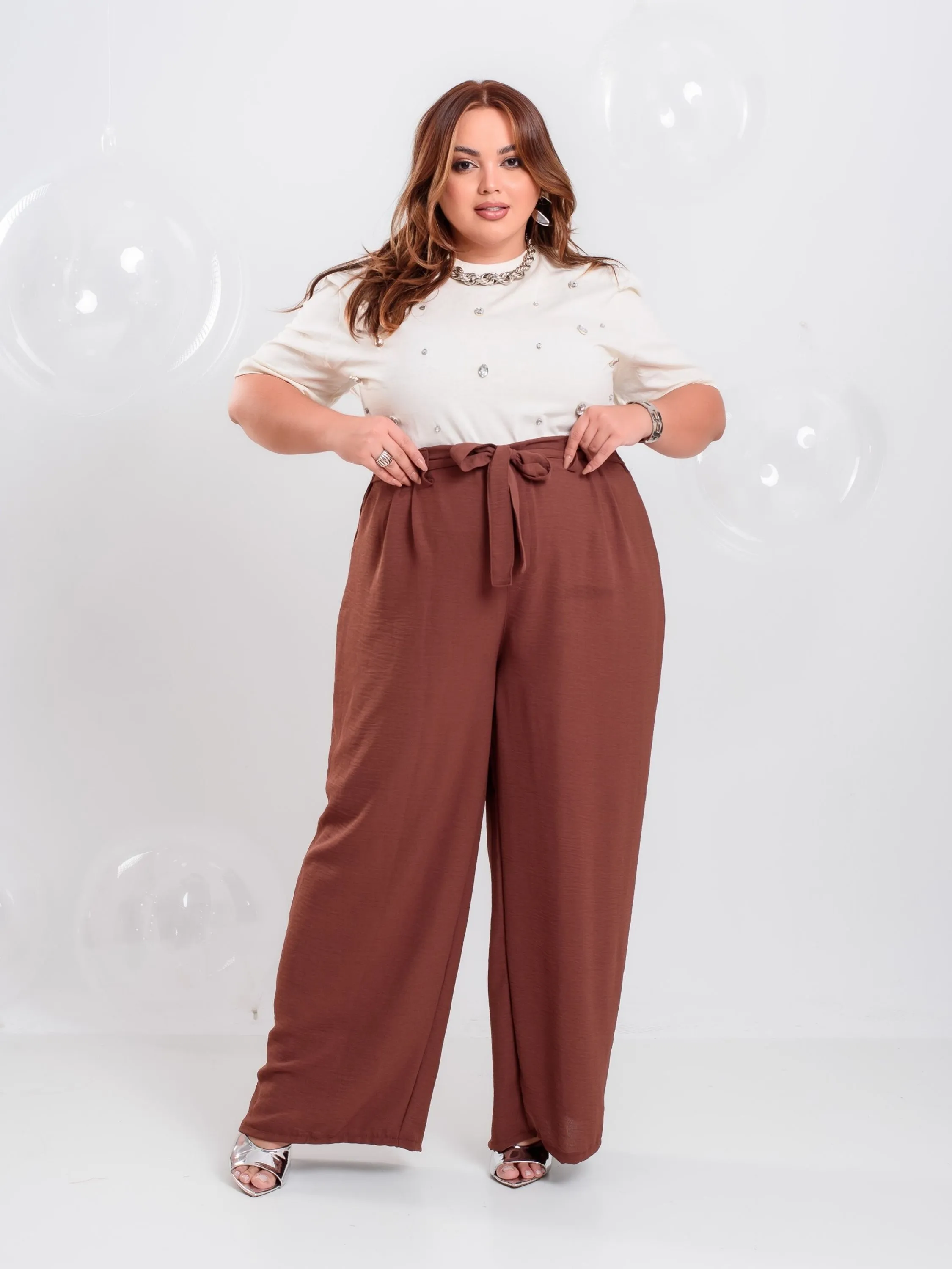 Calça Pantalona Plus Size