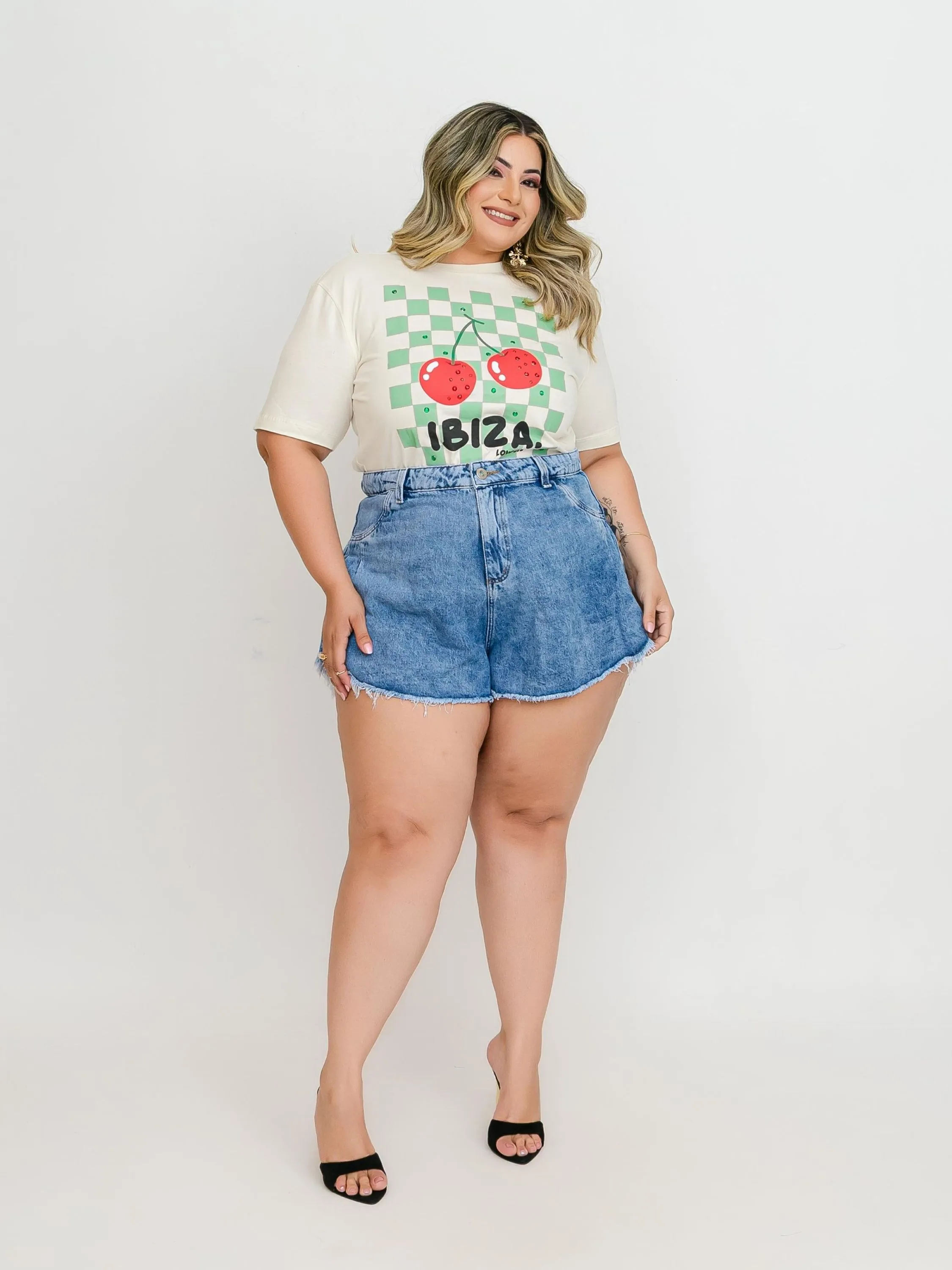 Short Jeans  godê Plus Size