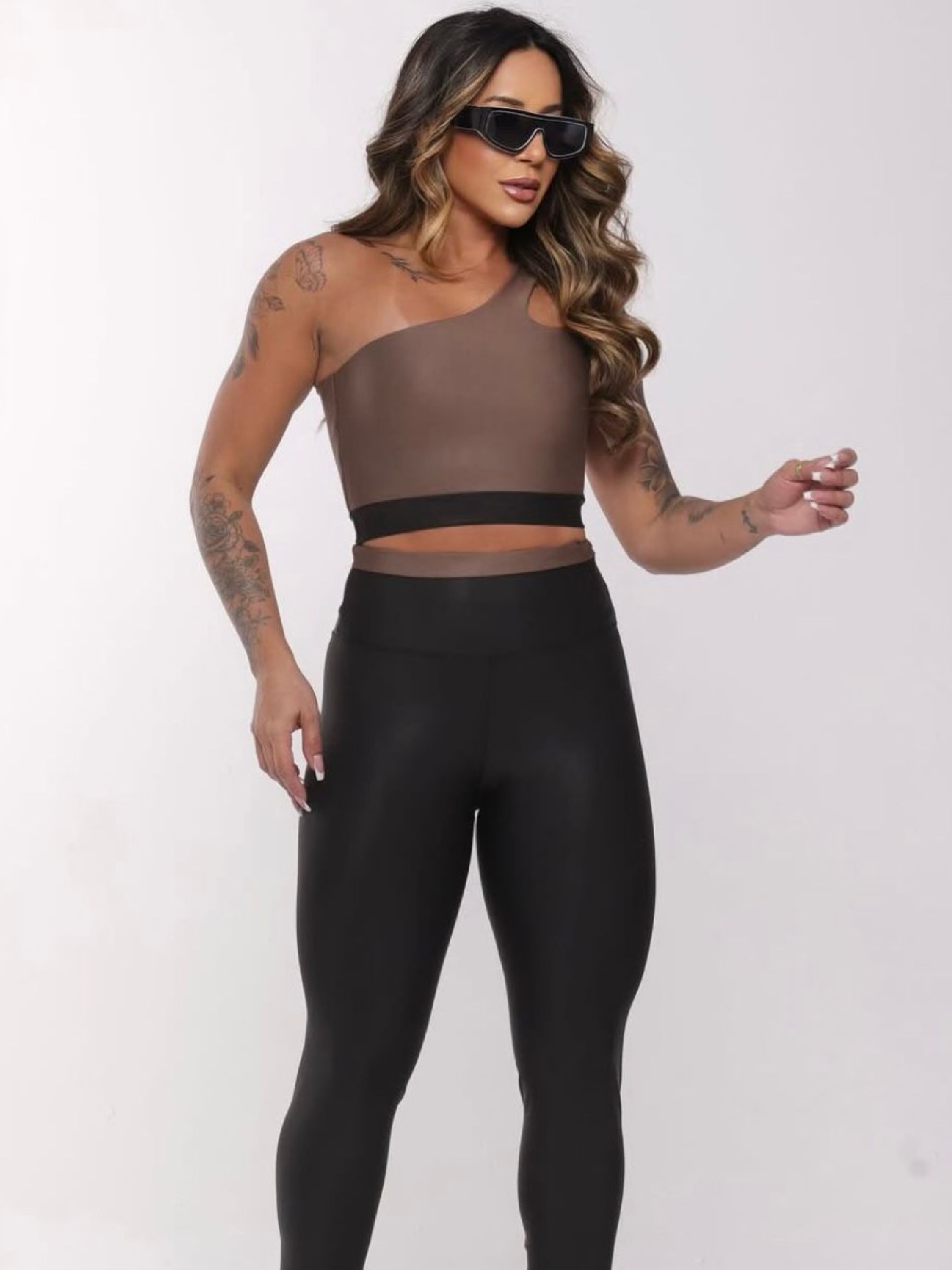 Conjunto Feminino Calça Bicolor Premium Fitness