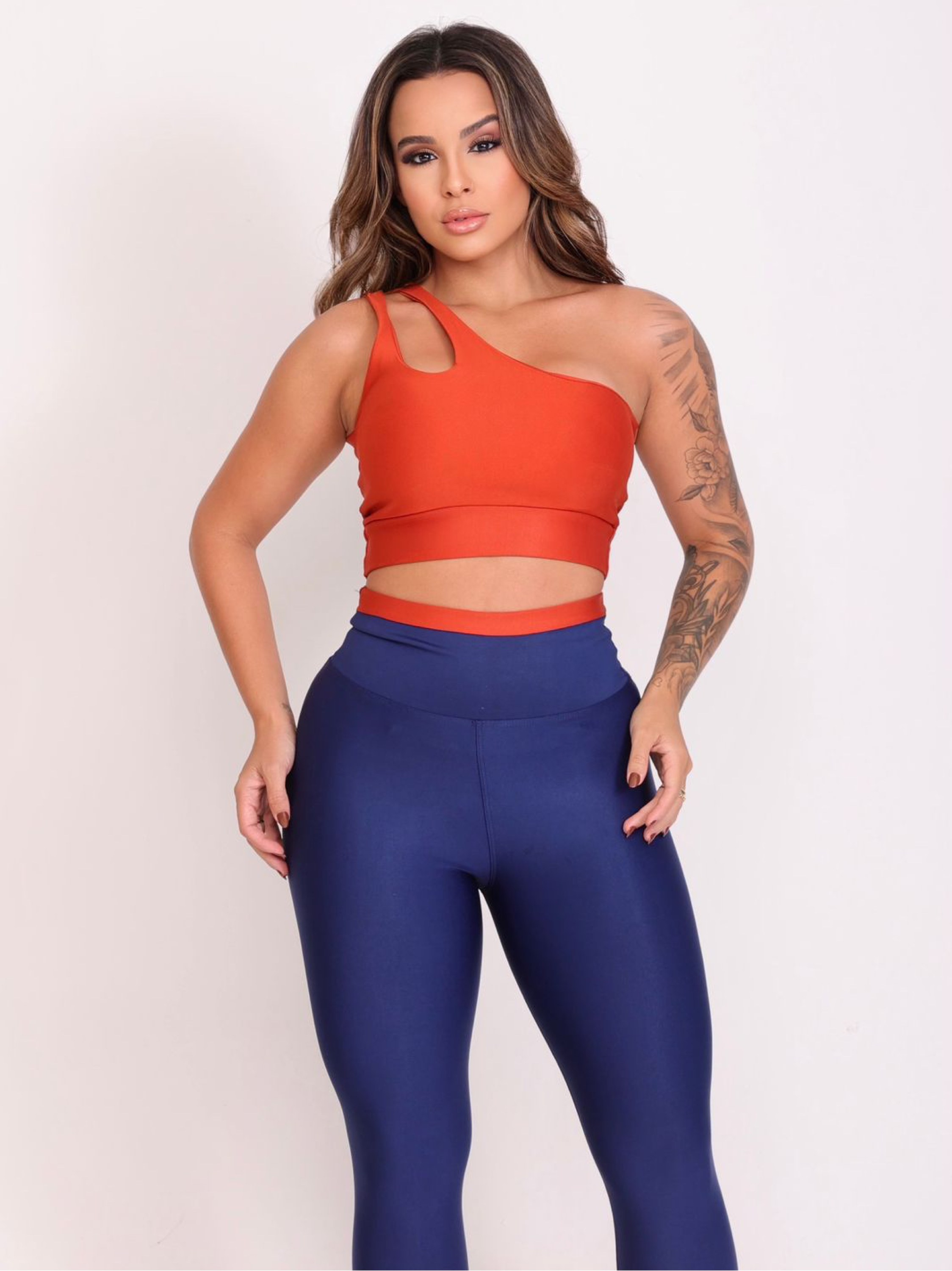 Conjunto Calça Bicolor Feminino Mula Manca Fitness
