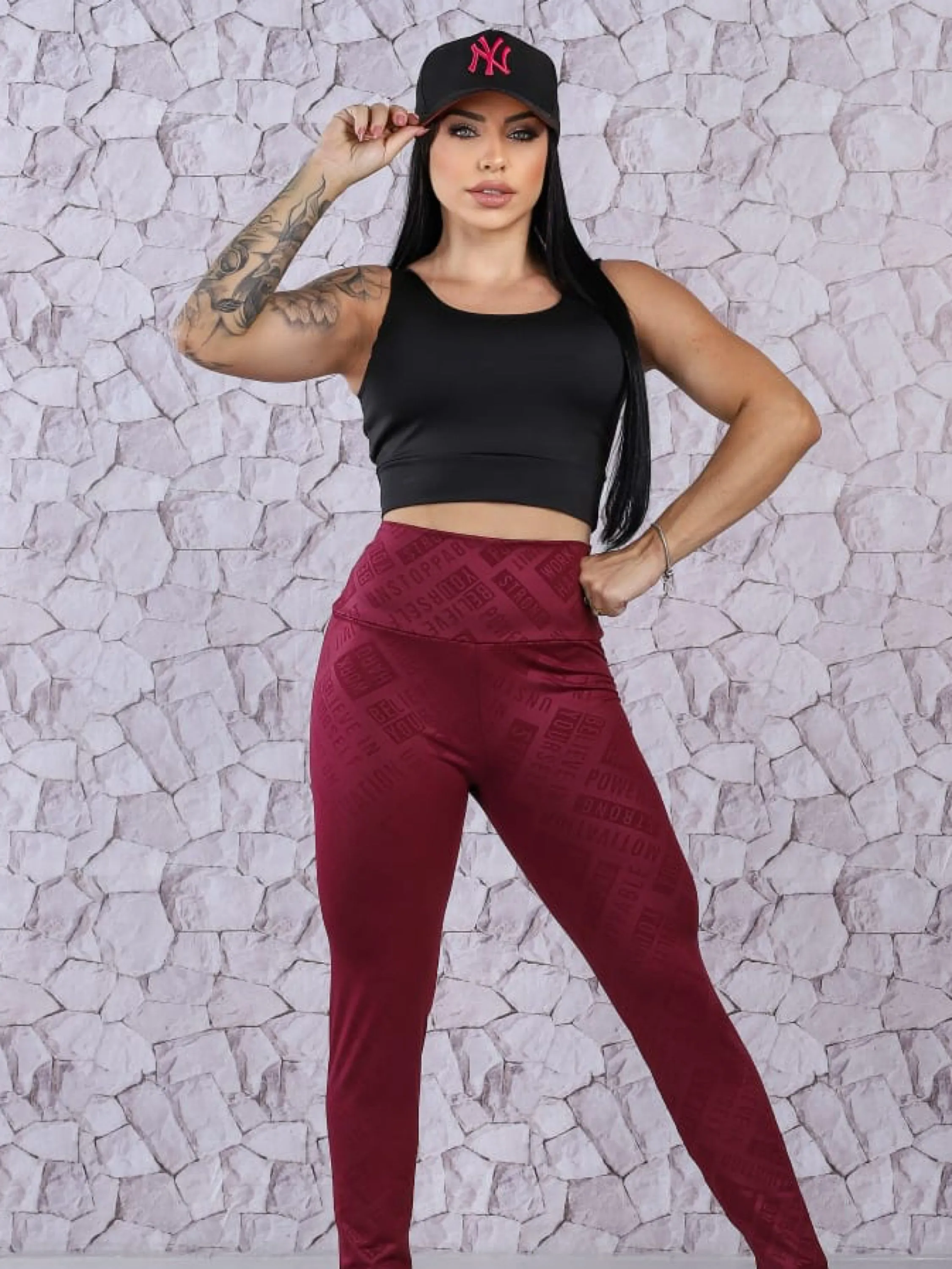 Calça legging feminina cintura alta premium moda fitness de alta qualidade