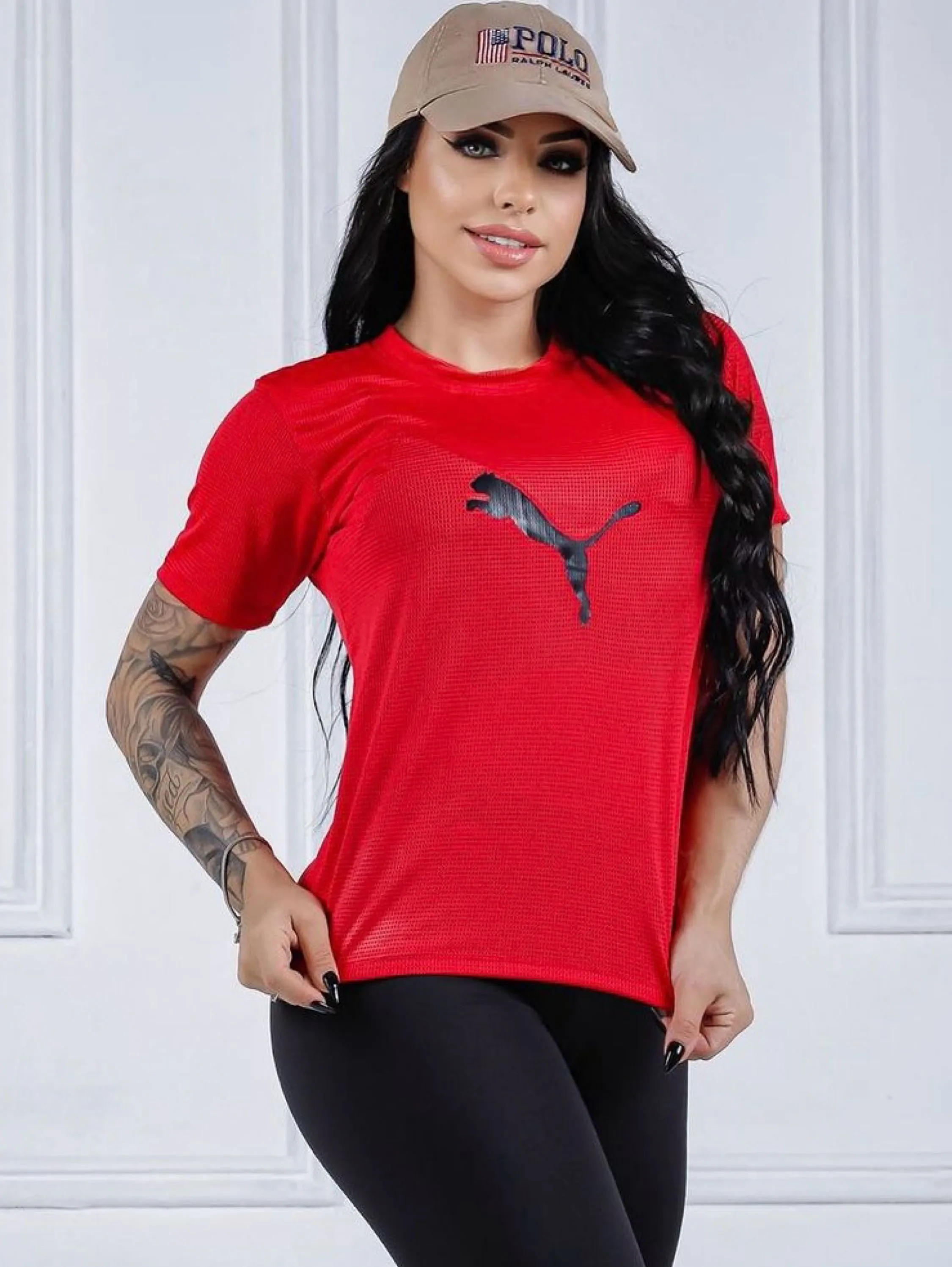 Blusa manga curta dryfit feminina moda fitness premium