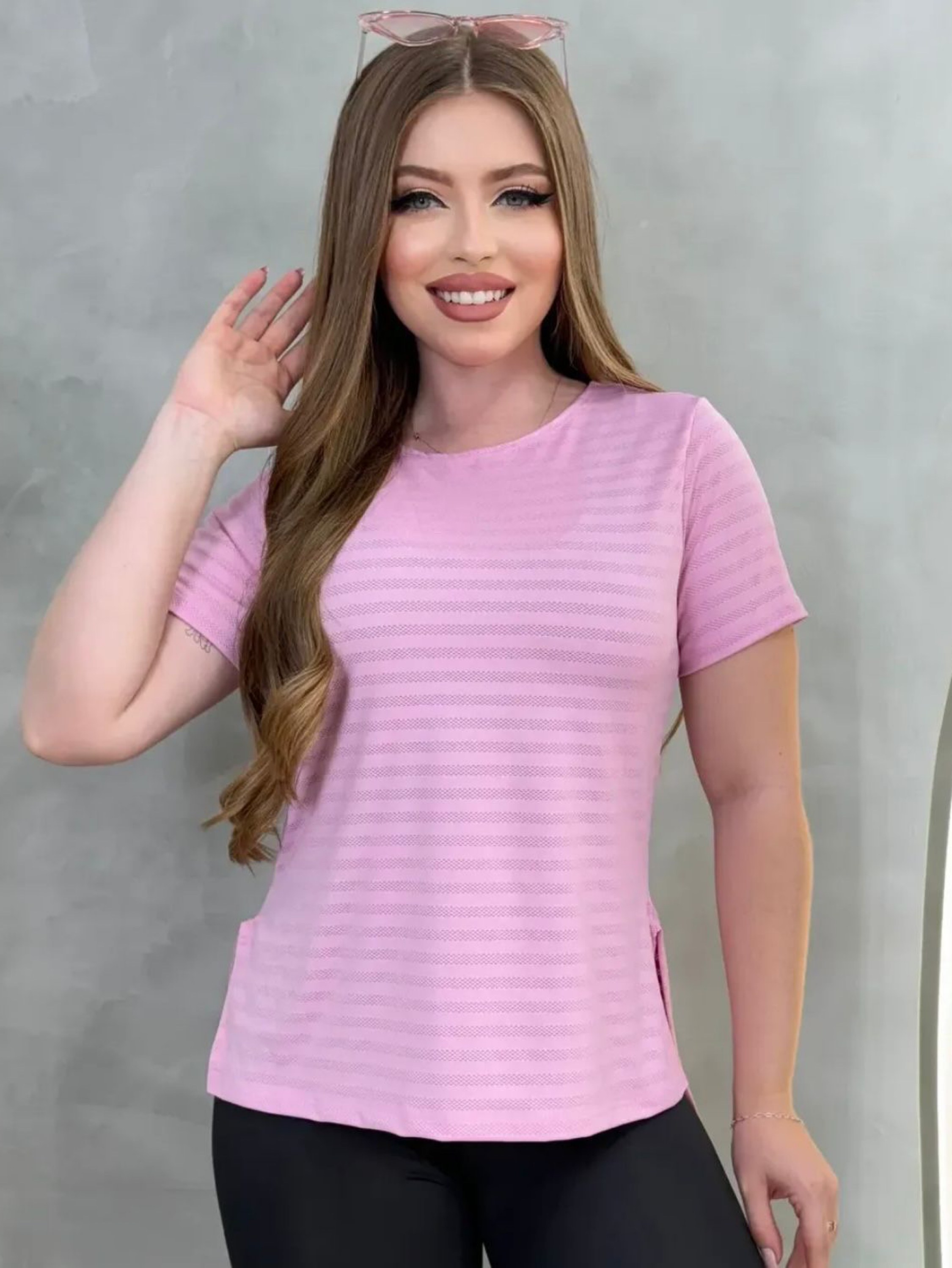 Blusa Manga Curta Feminina Tapa Bumbum Fitness