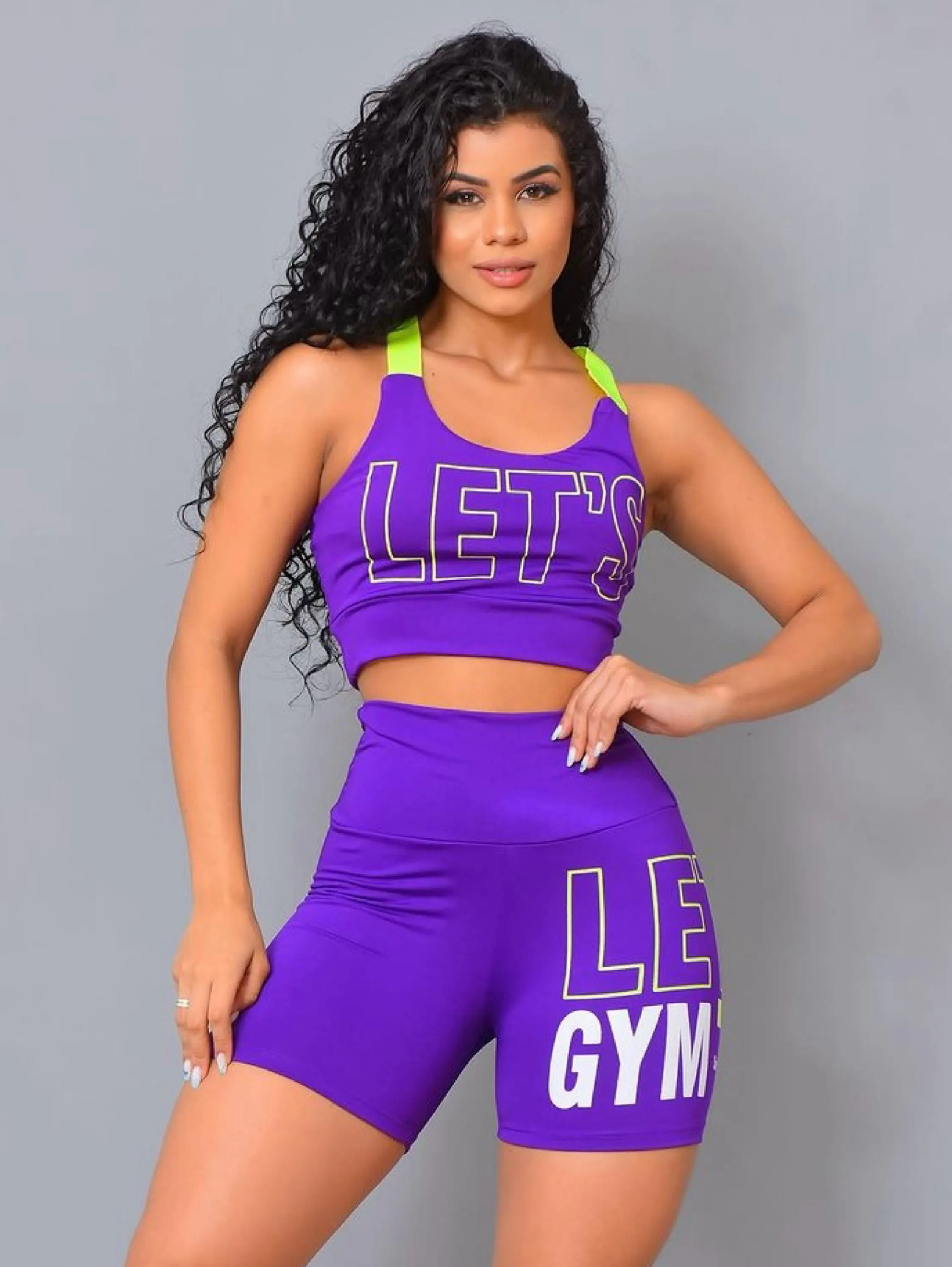 Conjunto de academia feminino de alta qualidade moda fitness fashion