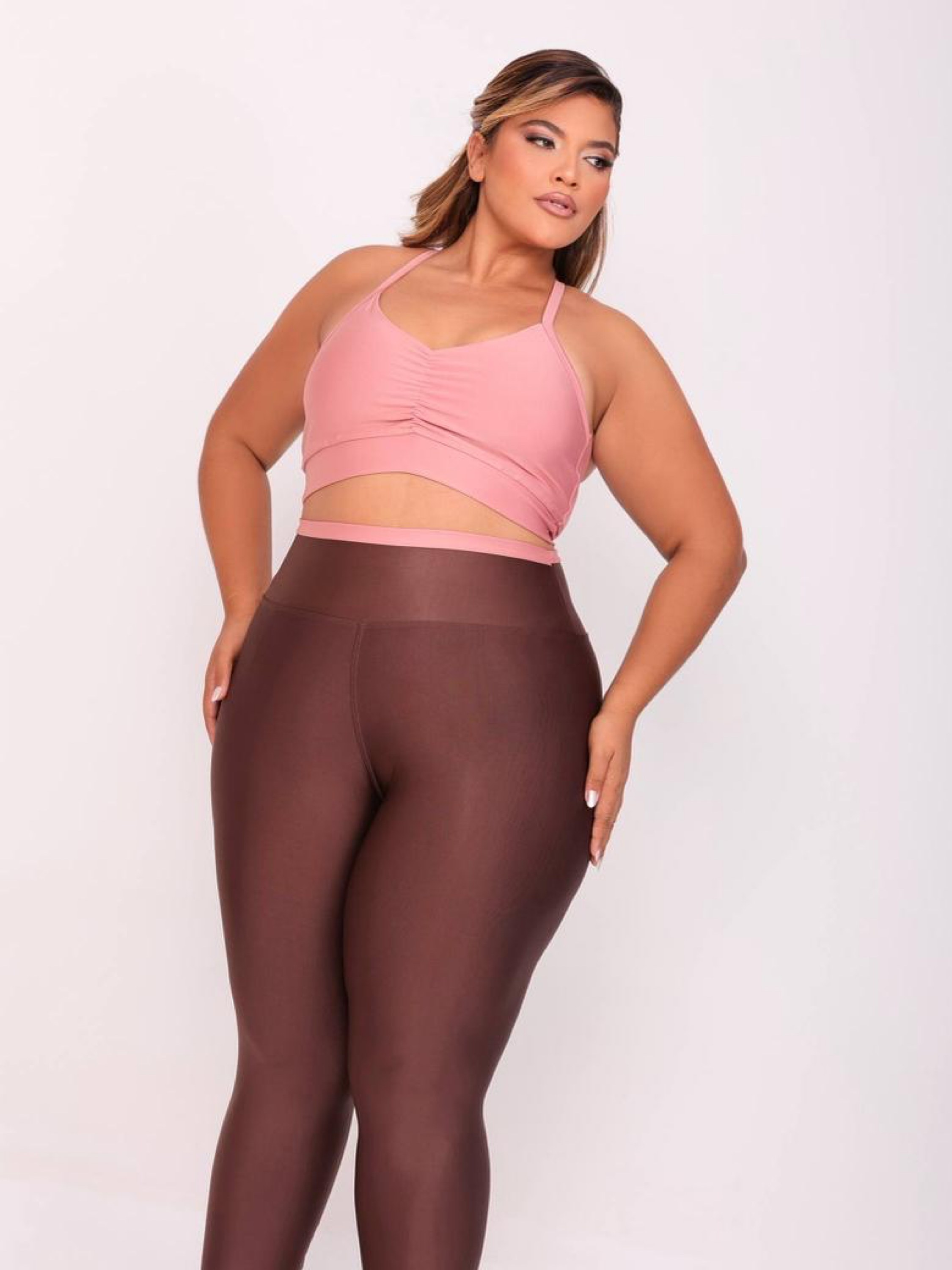Conjunto Calça Bicolor Feminino de Academia Fitness