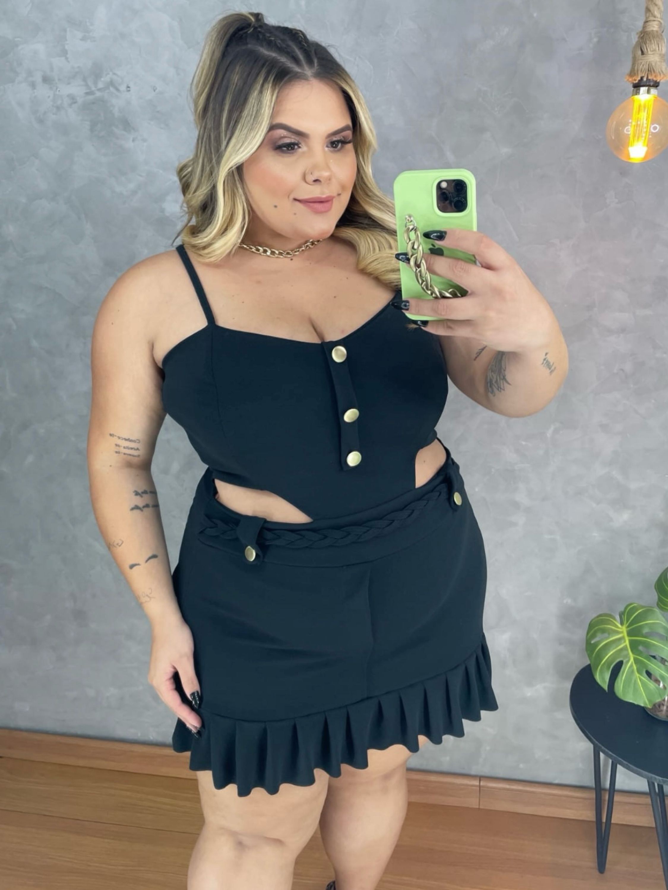 Macaquinho feminino plus size gringo modinha premium