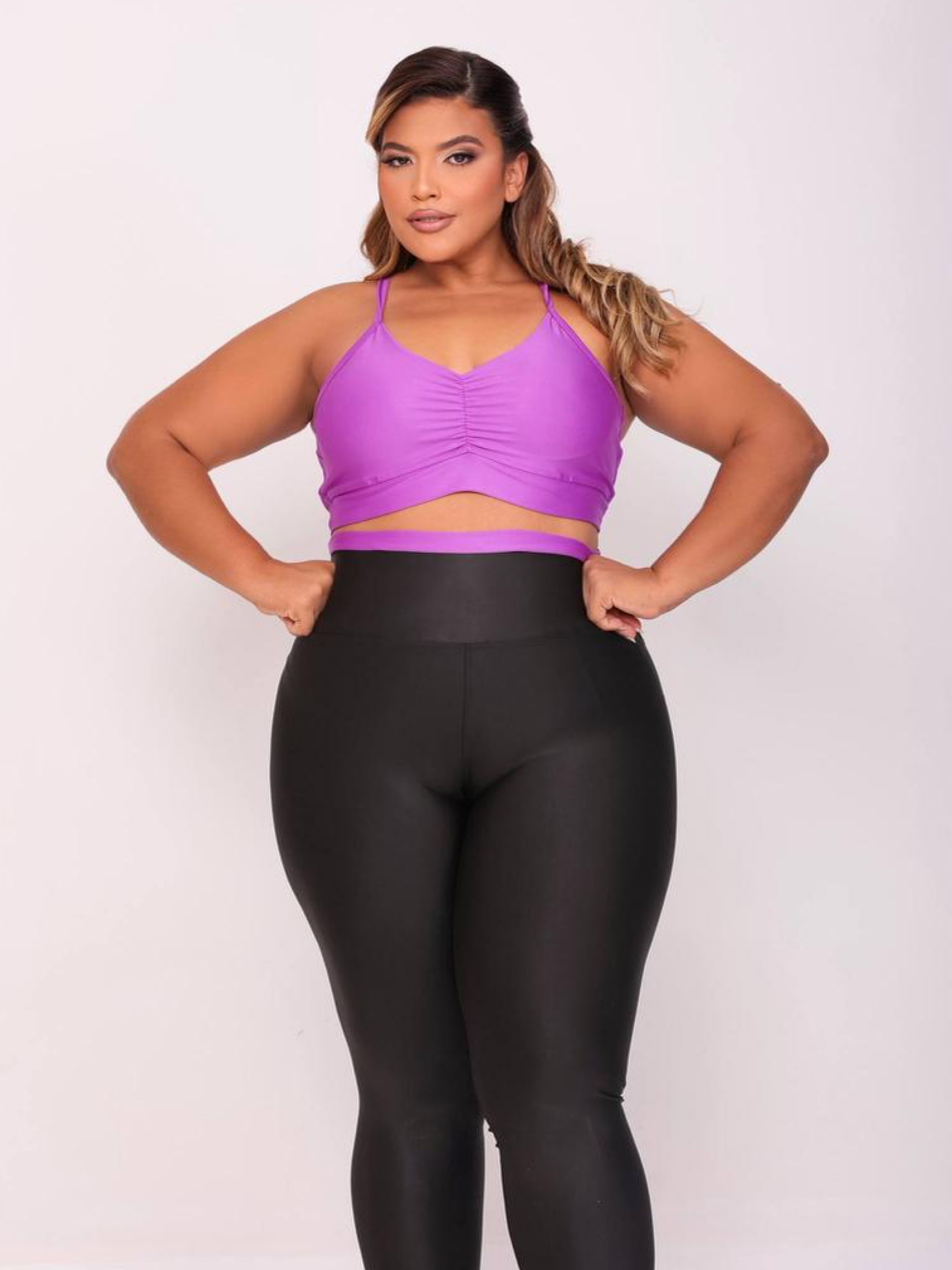 Conjunto Feminino Calça Bicolor Fitness Power
