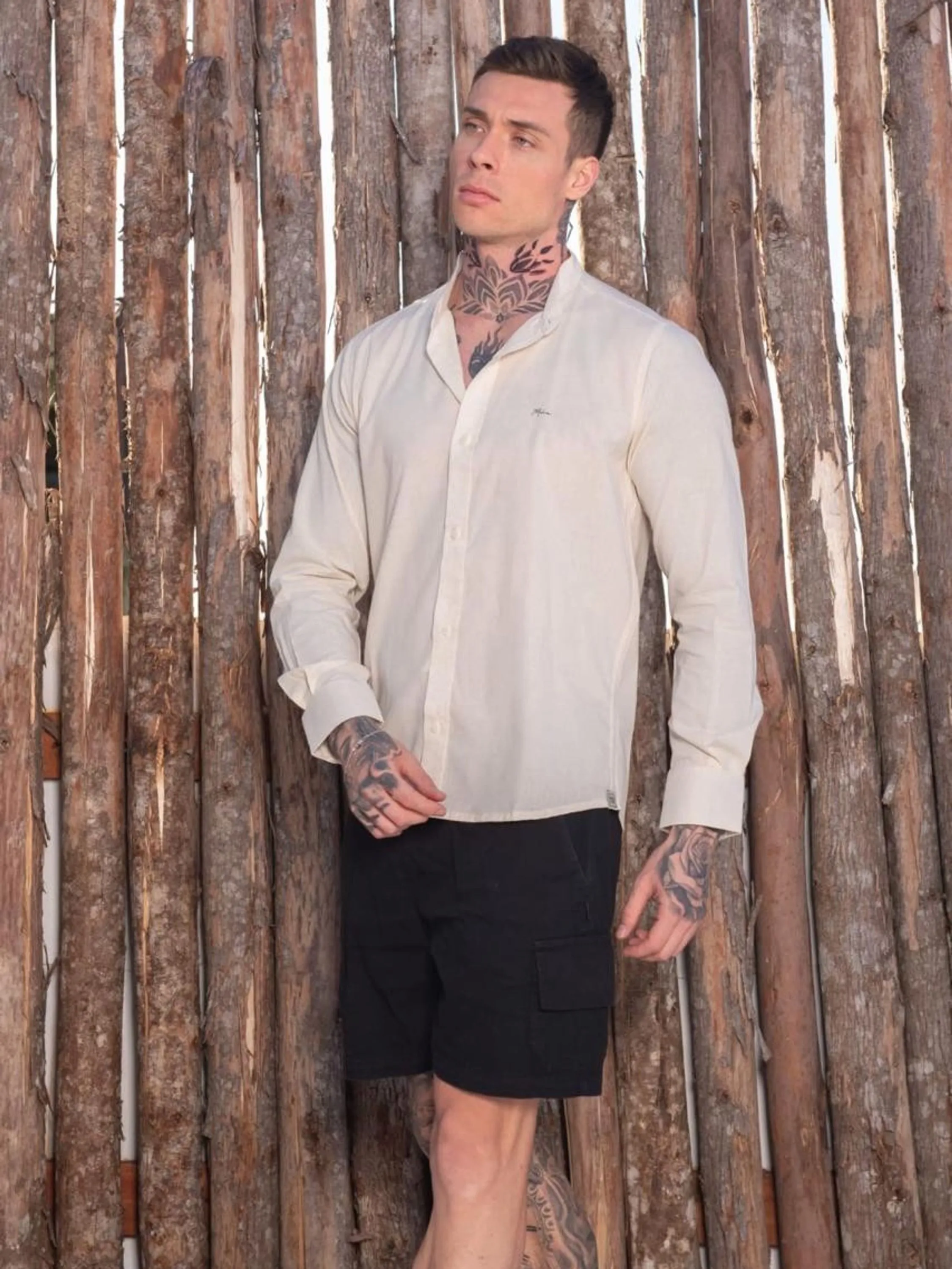 CAMISA SLIM LINHO DÉ LUXE MANGA LONGA