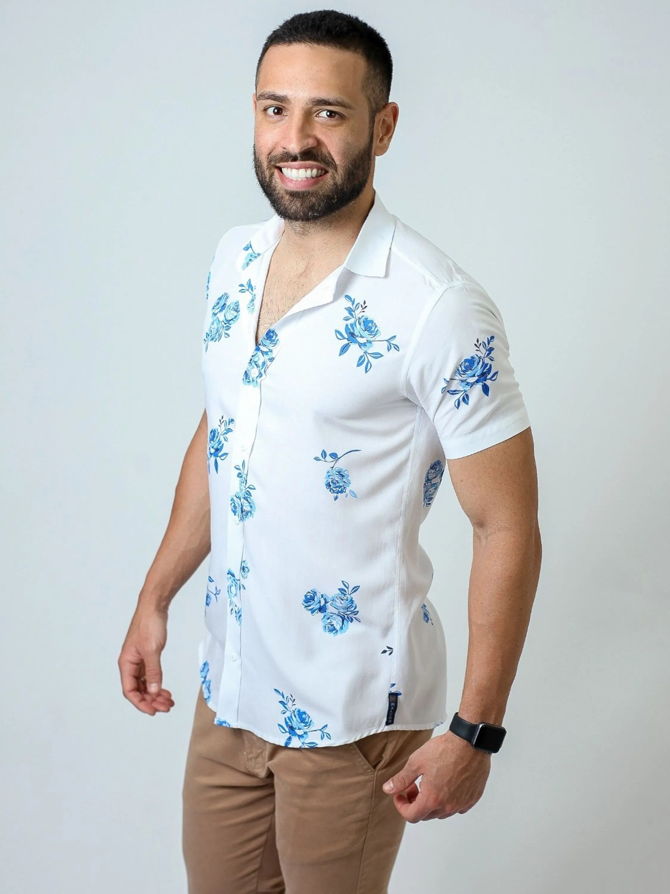 R1000 CAMISA ESTAMPADA FLORAL VISCOSE