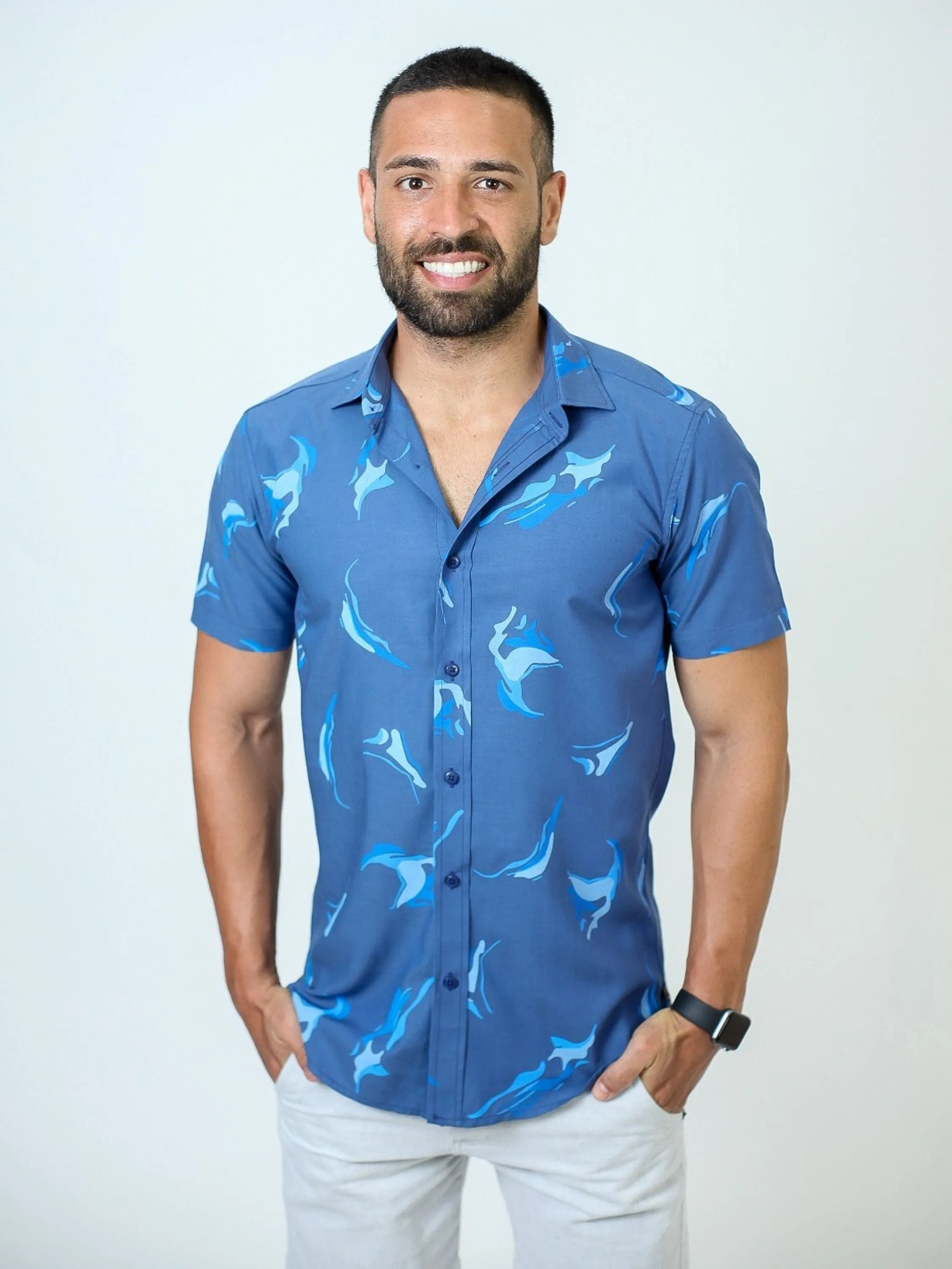 1000 CAMISA VISCOSE ESTAMPADA