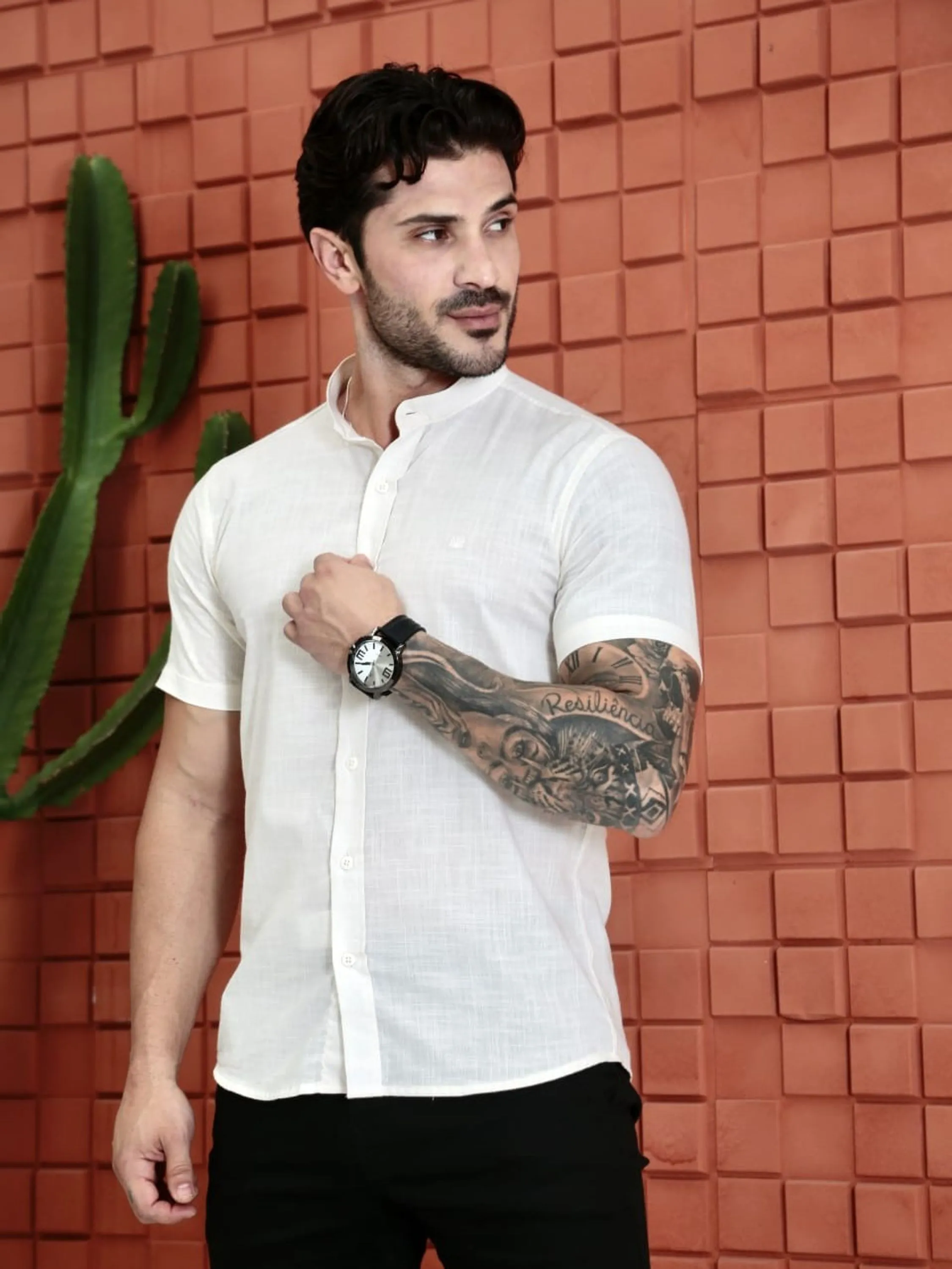 1050 CAMISA GOLA PADRE FLAMÊ