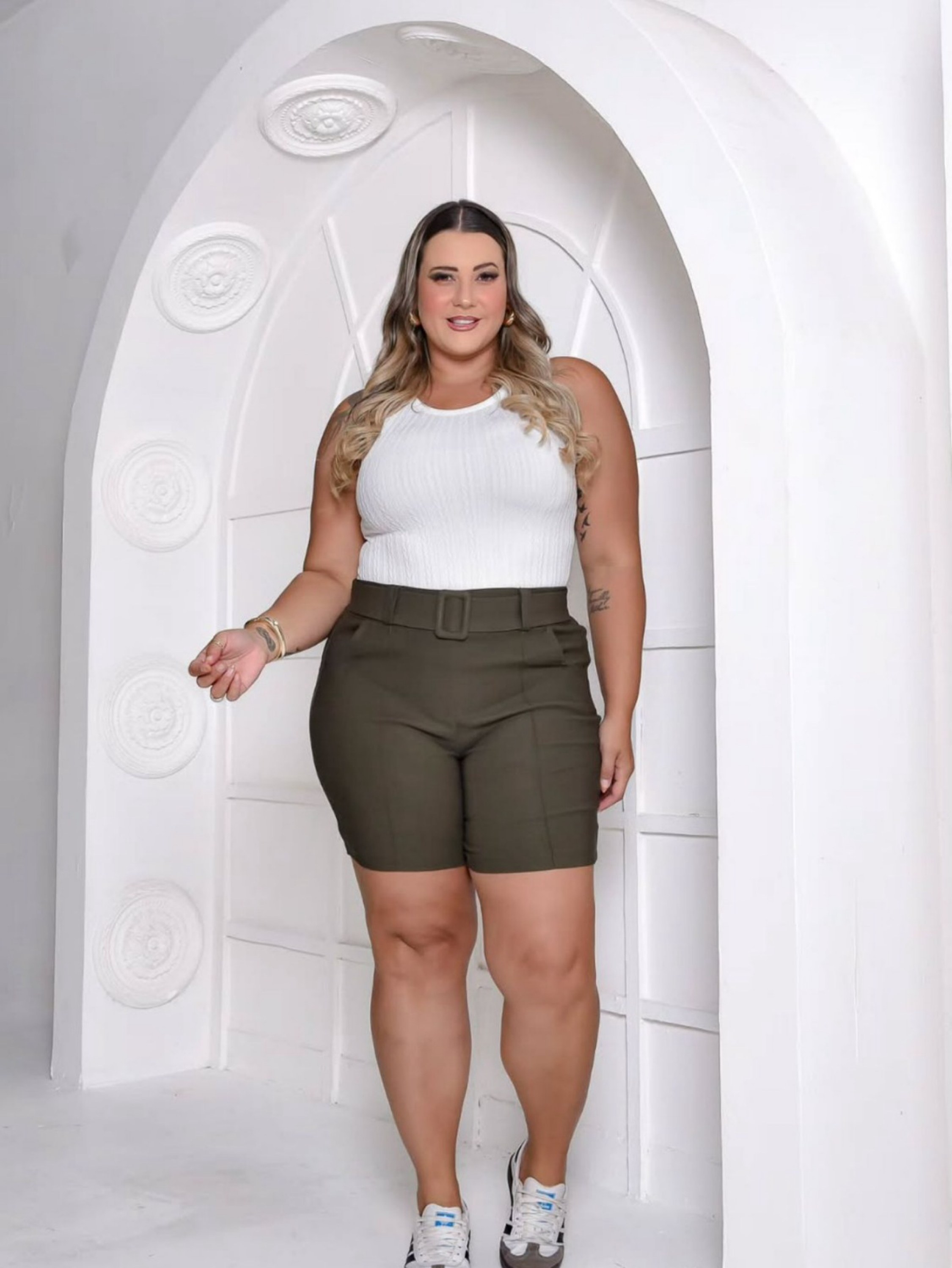 Bermuda Feminina Plus size Confortável