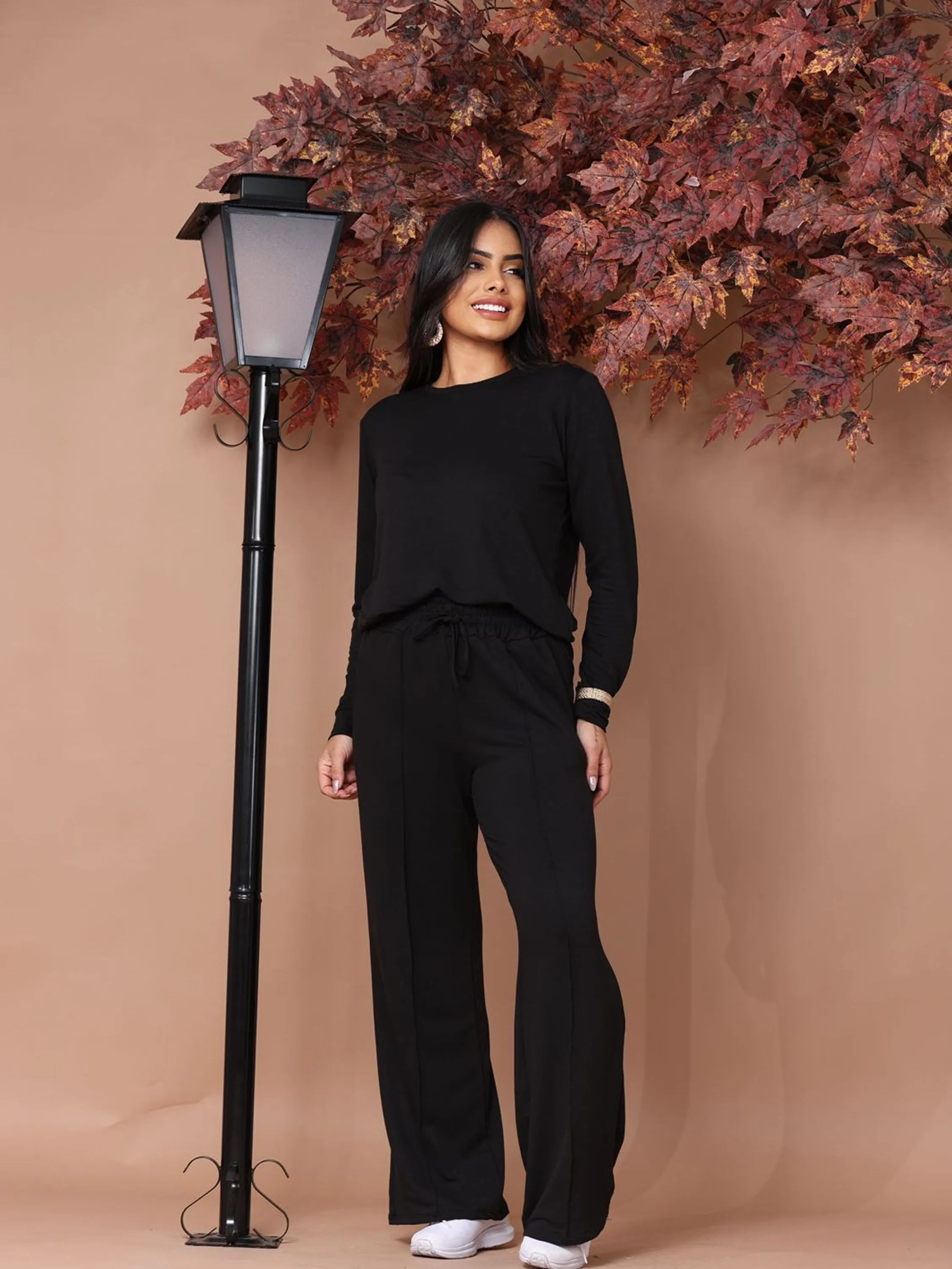 Conjunto molethino manga longa invierno