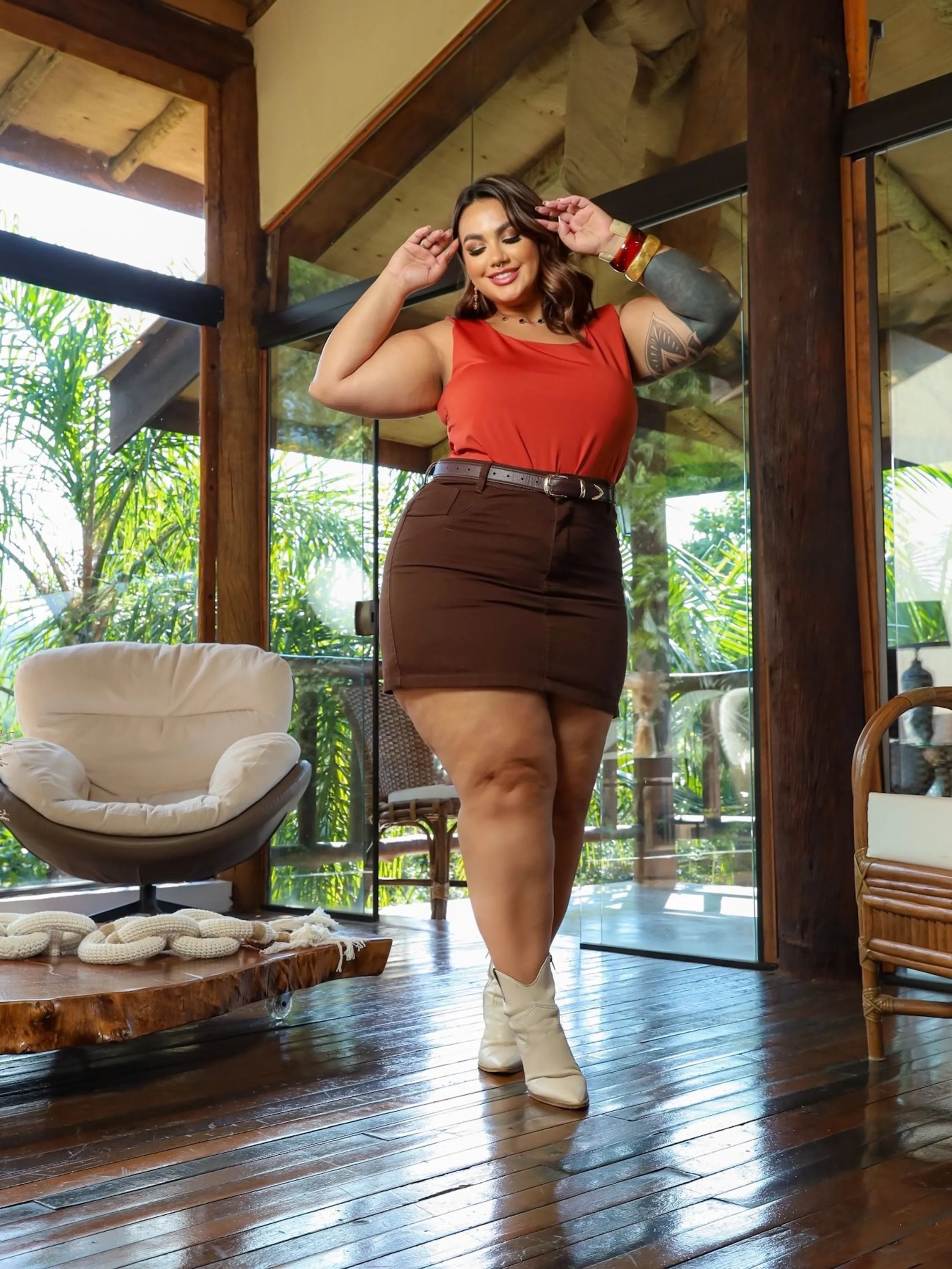 Mini Saia Plussize 46 ao 54