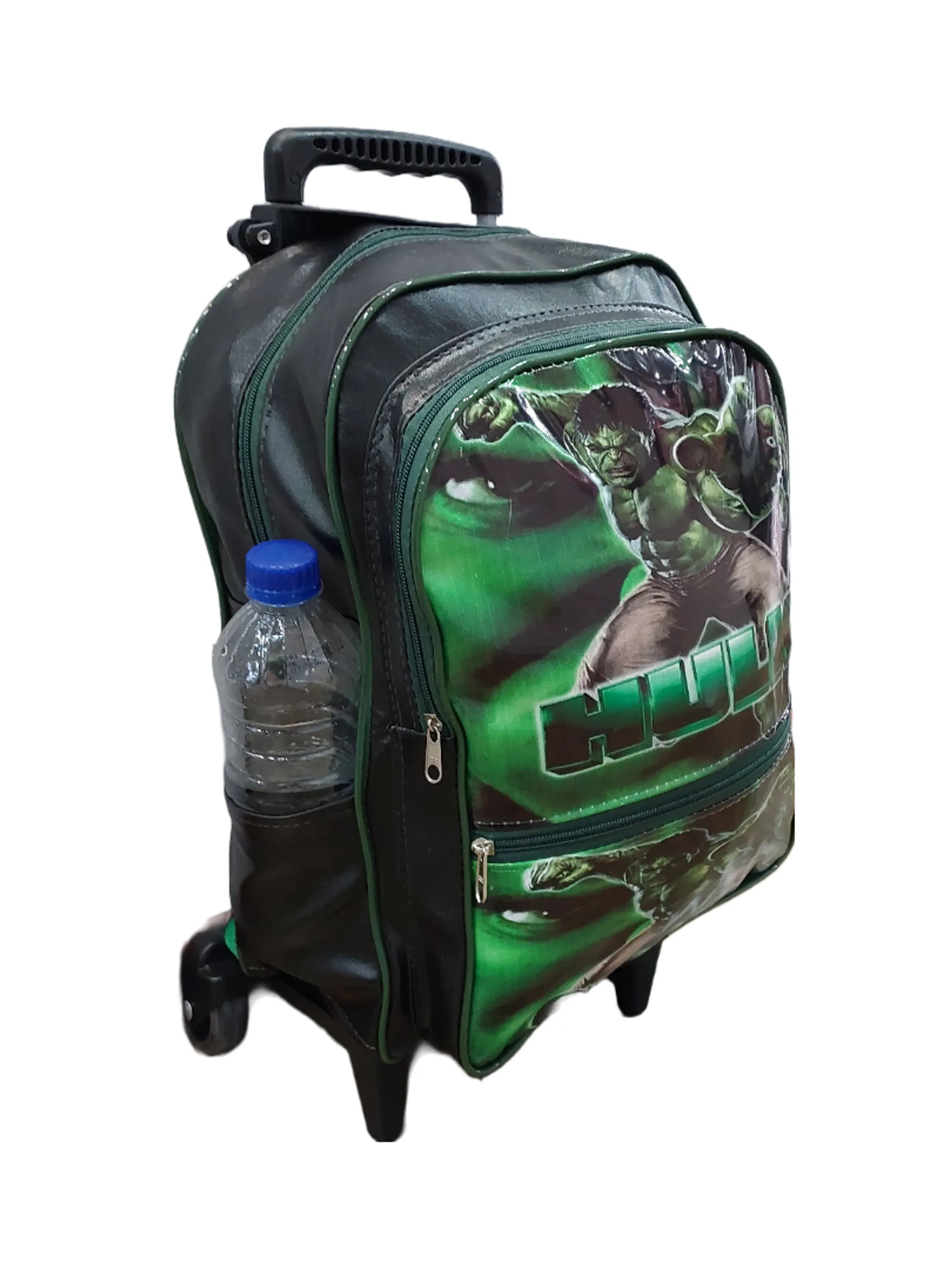 Mochila escolar com carrinho infantil Hulk