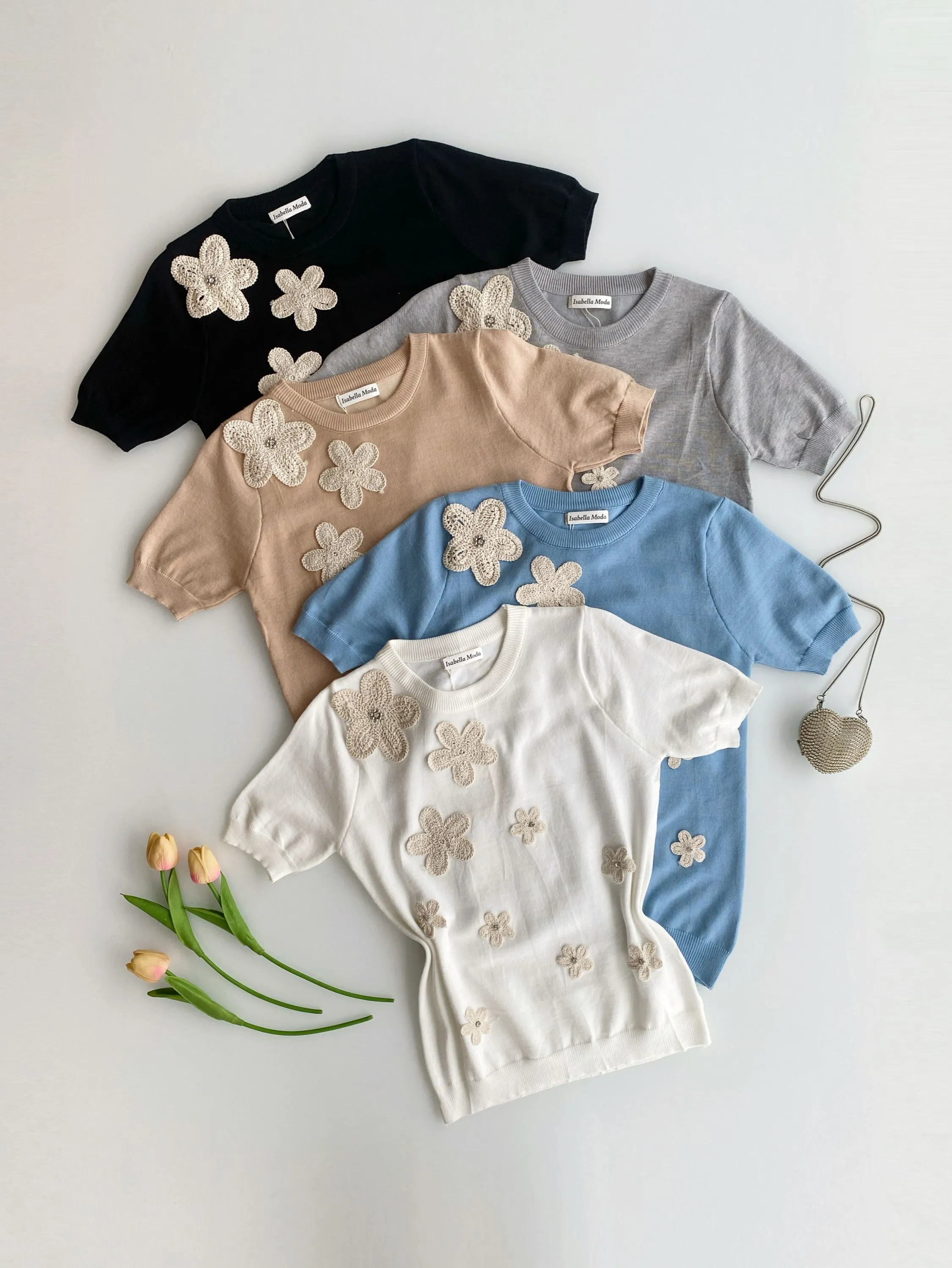 Blusa modal lãzinha com flor Isabella moda