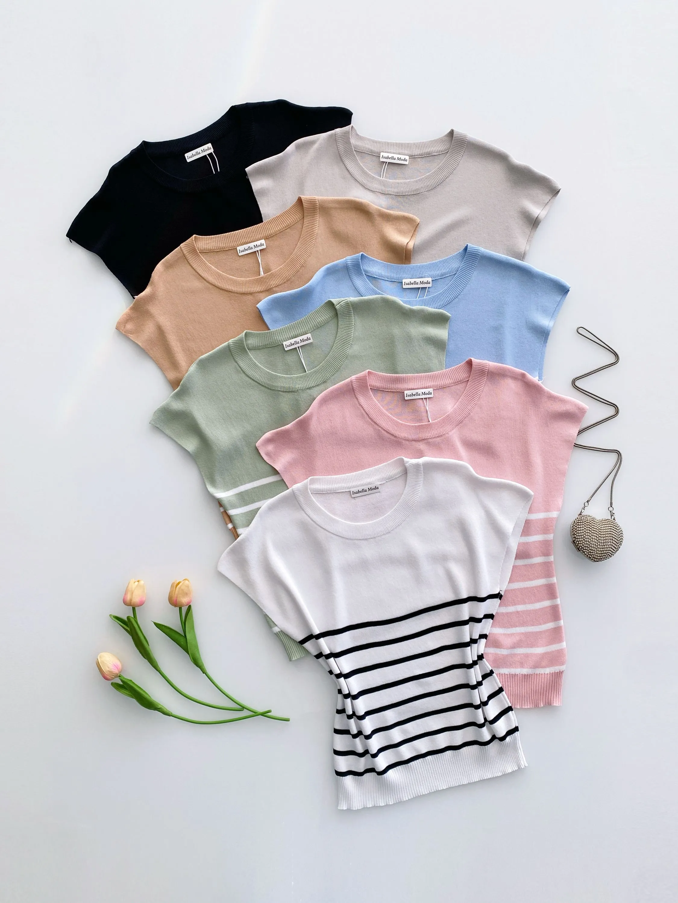 Blusa modal fresquinho listrada Isabella moda