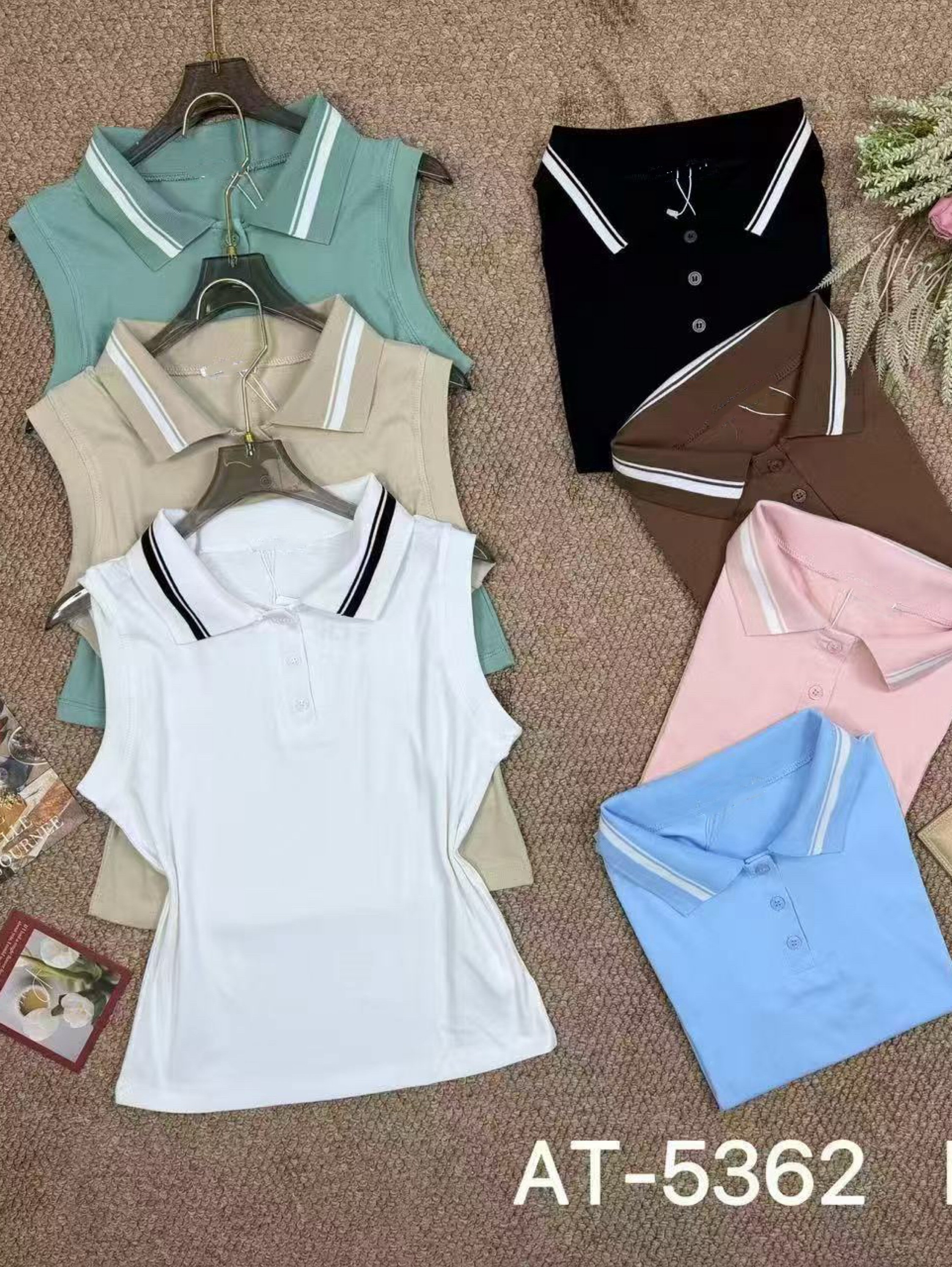 5362# Regata polo algodão Isabella moda