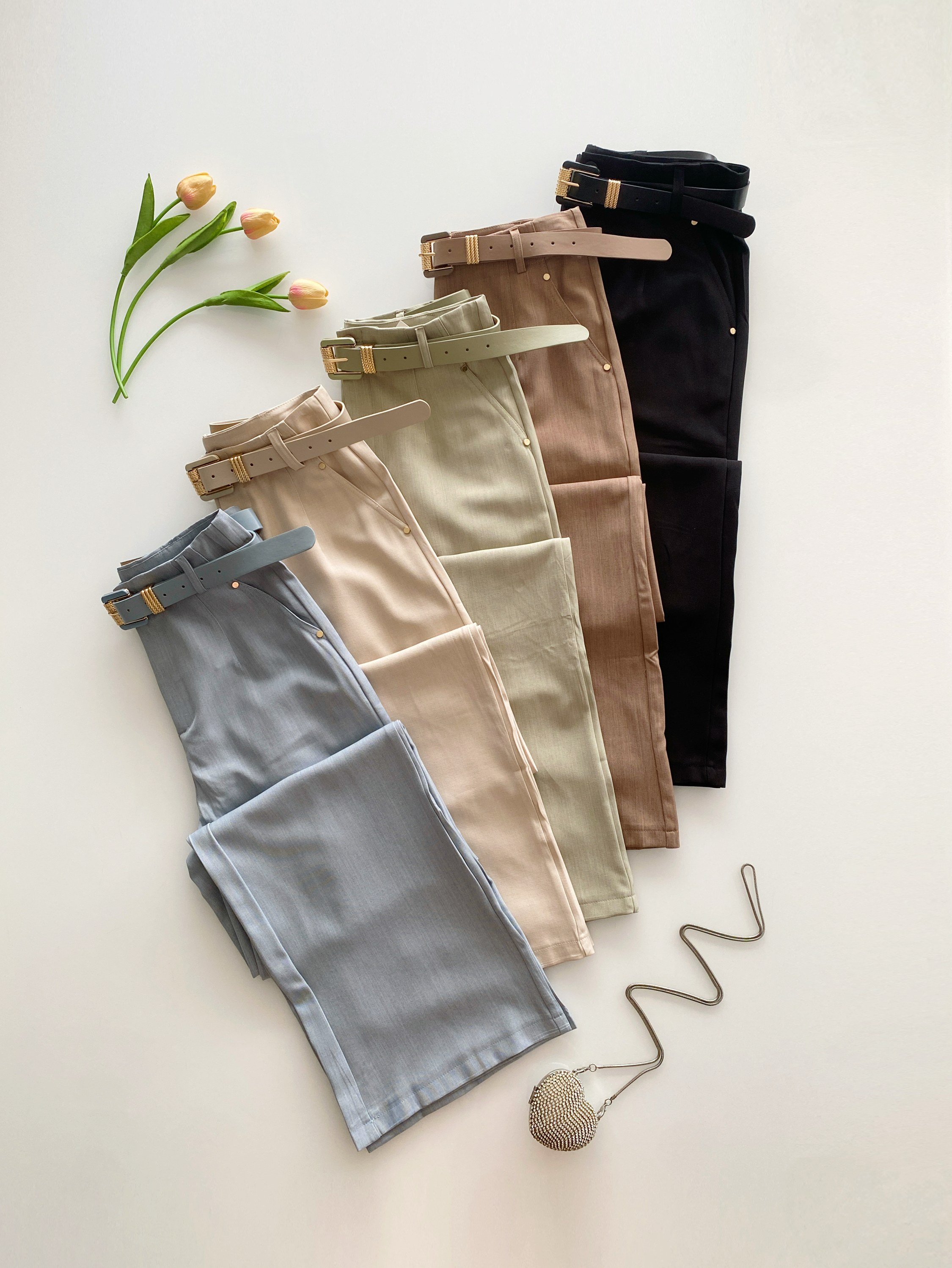 5006# Calça pantalona alfaiataria premium Isabella moda