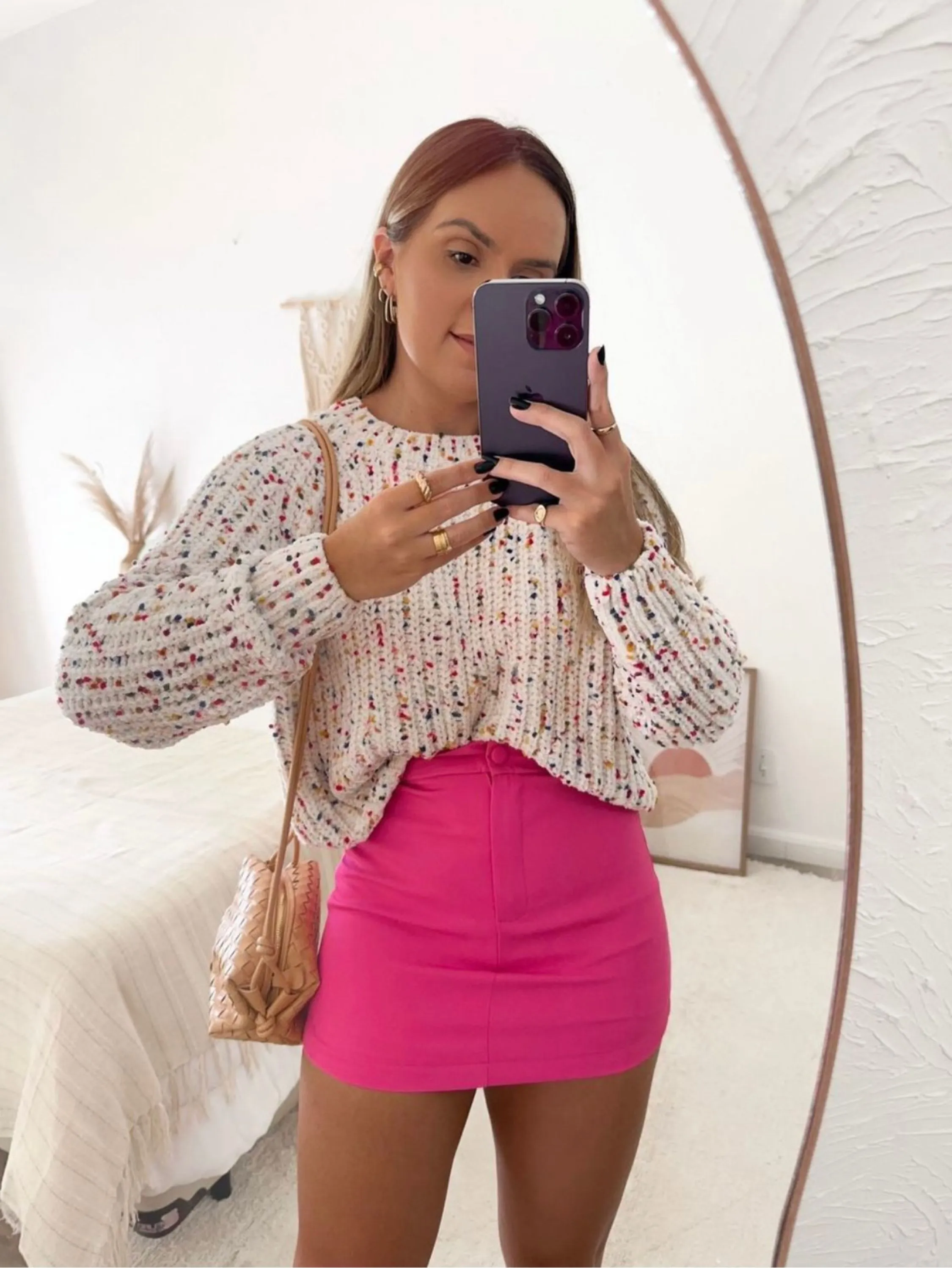 Blusa tricô grosso importar Isabella moda