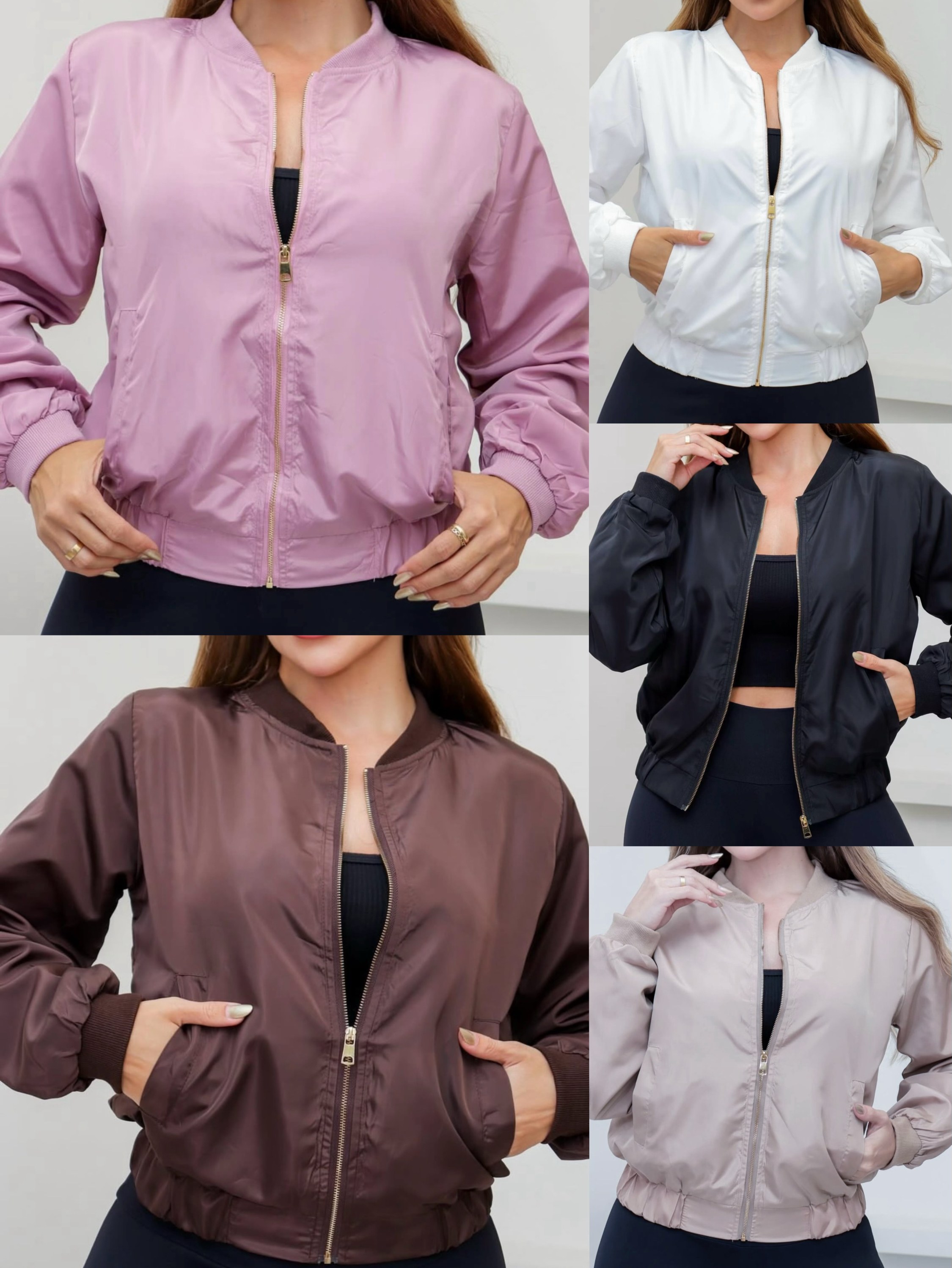 1008# Corta vento com forro Isabella moda