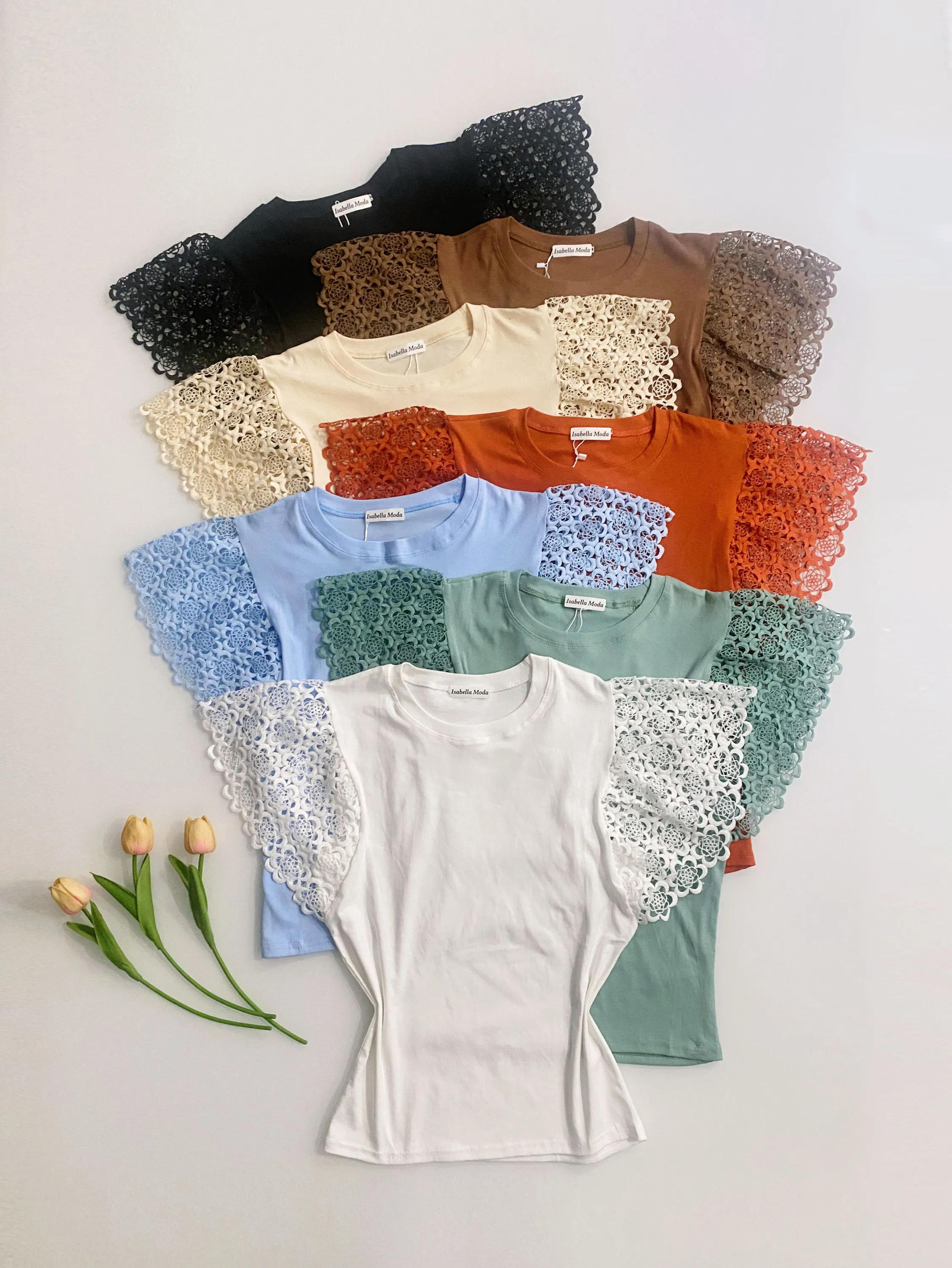 Blusa algodão manga leise 650# Isabella moda