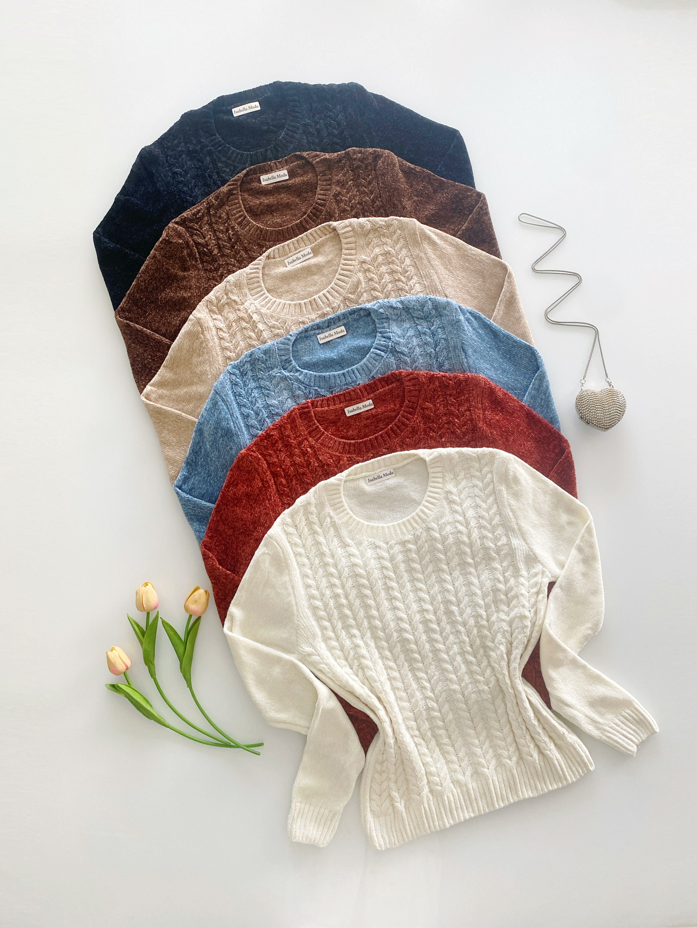 107# Blusa tricô mousse Isabella moda