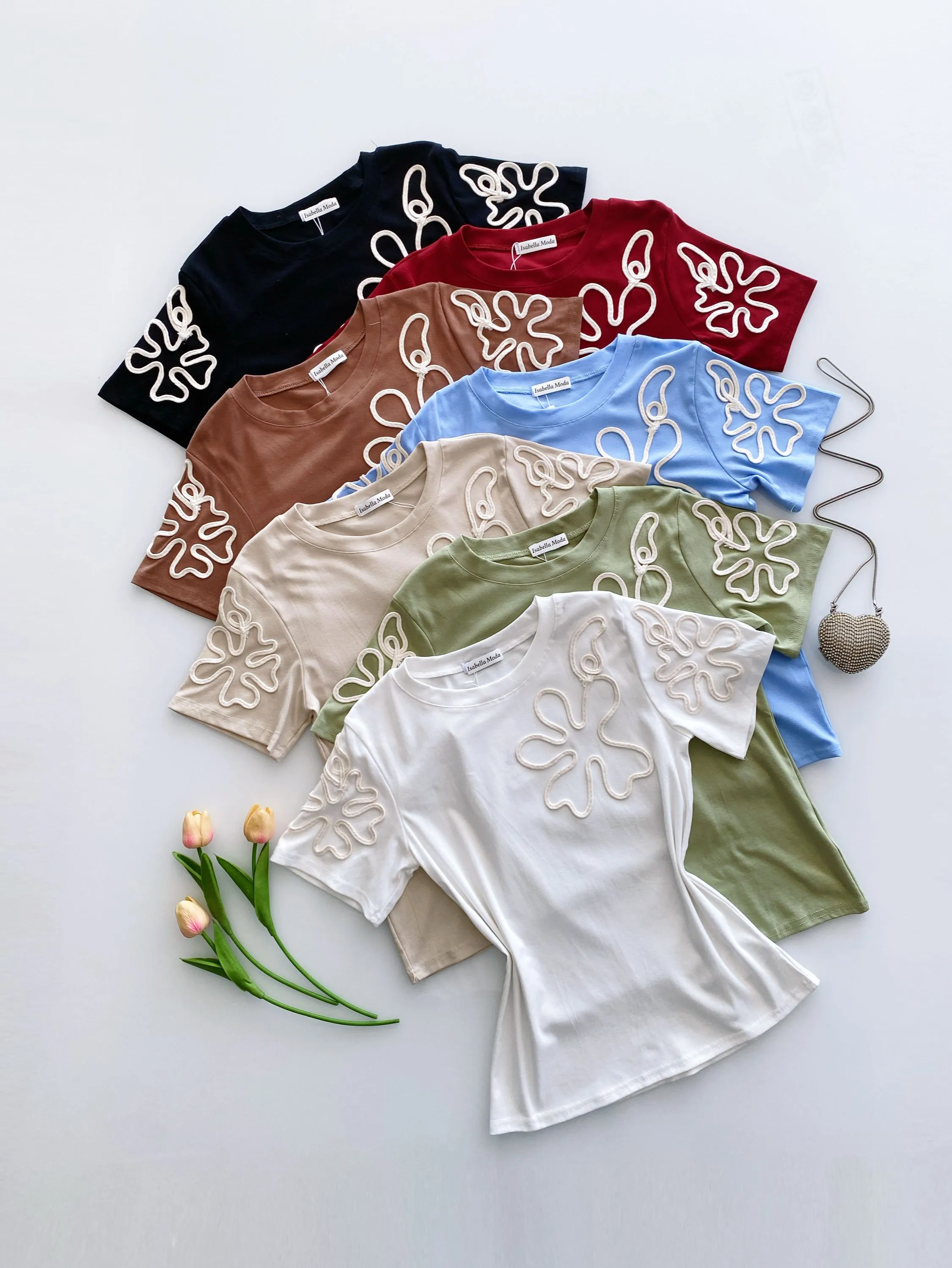 Blusa algodão com bordado 865# Isabella moda