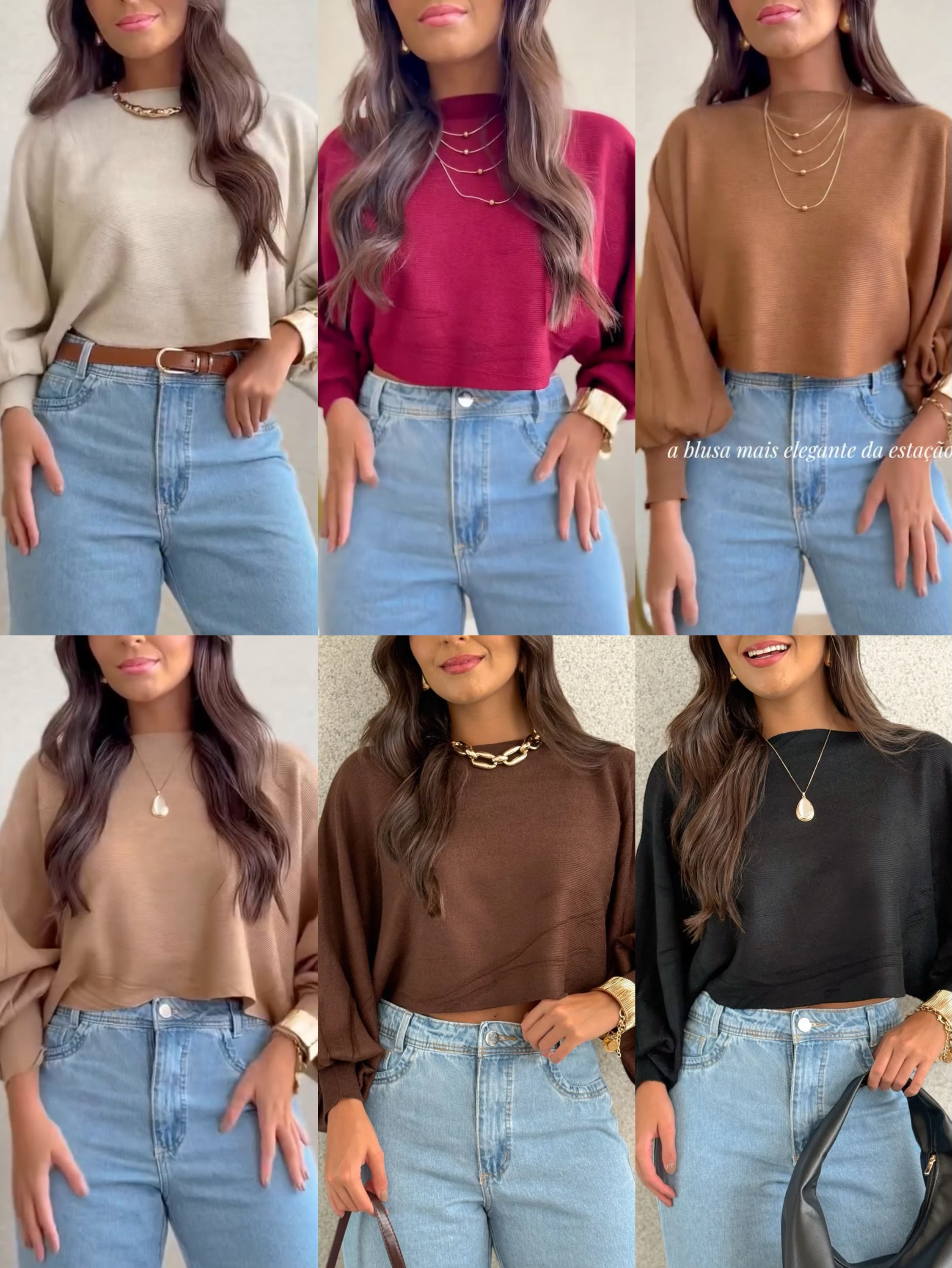 339# Blusa modal lãzinha manga lantejoulas Isabella moda