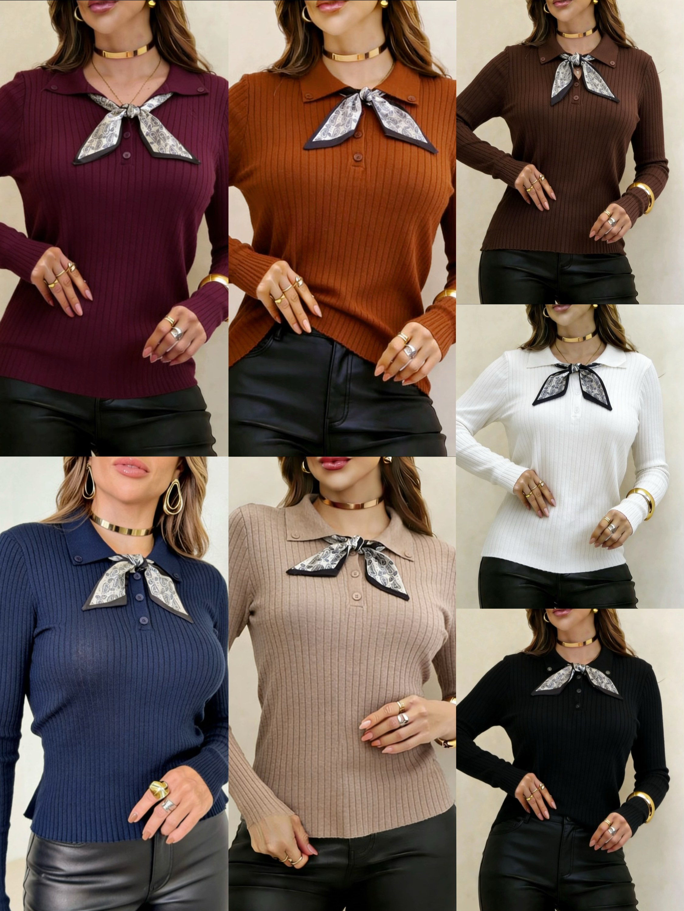 32608# Blusa modal lãzinha com lenço Isabella moda