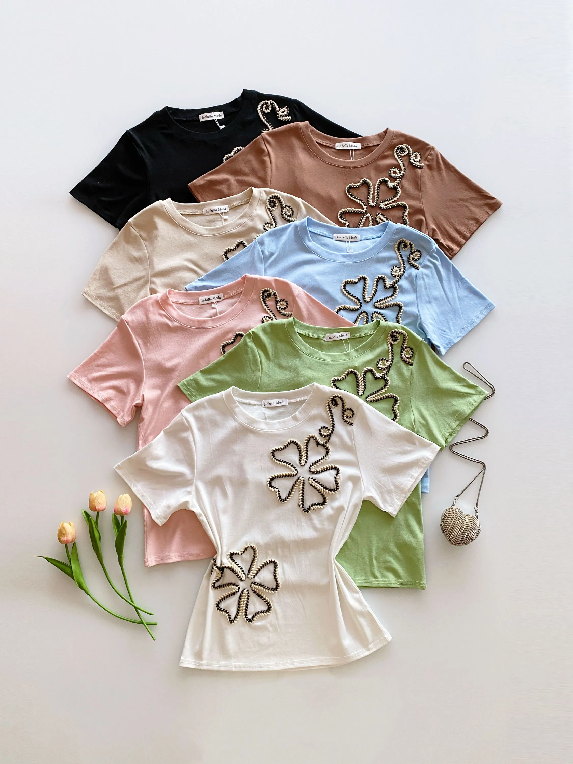 Blusa algodão com bordado Isabella moda