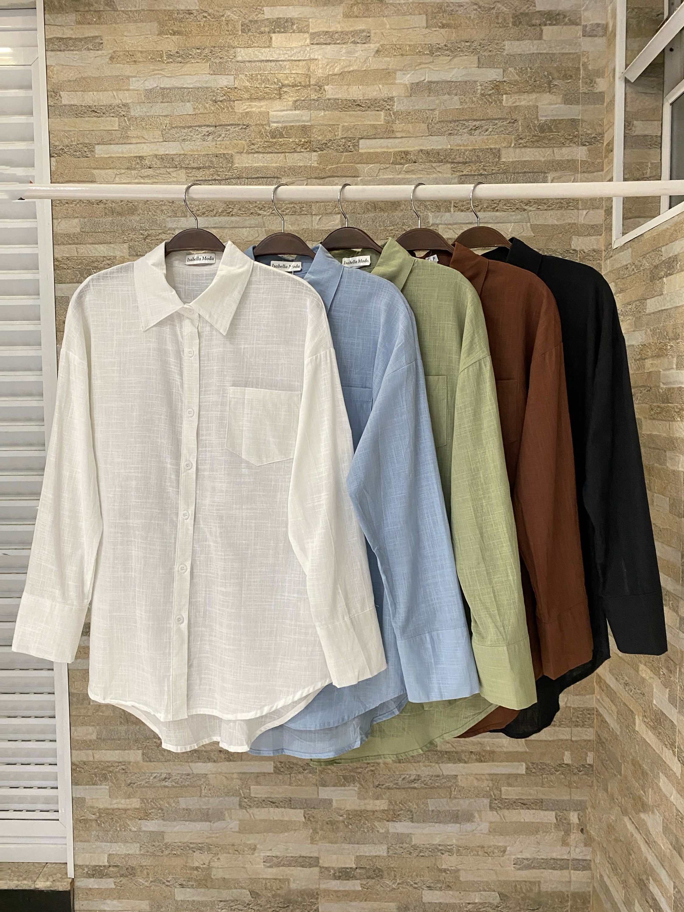 Chamisa linho (100% algodão) Isabella moda
