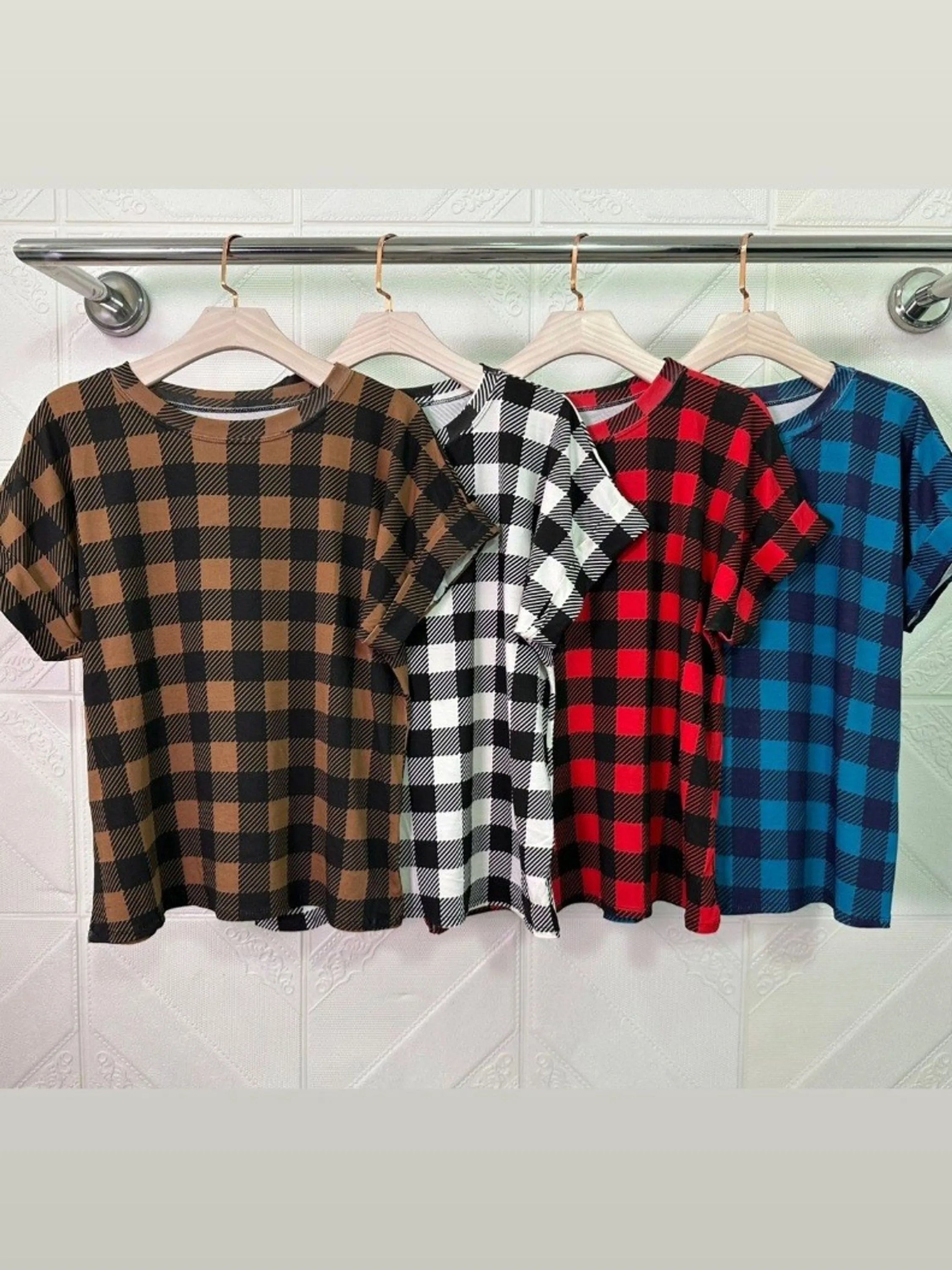 Blusa Xadrez Plus Size