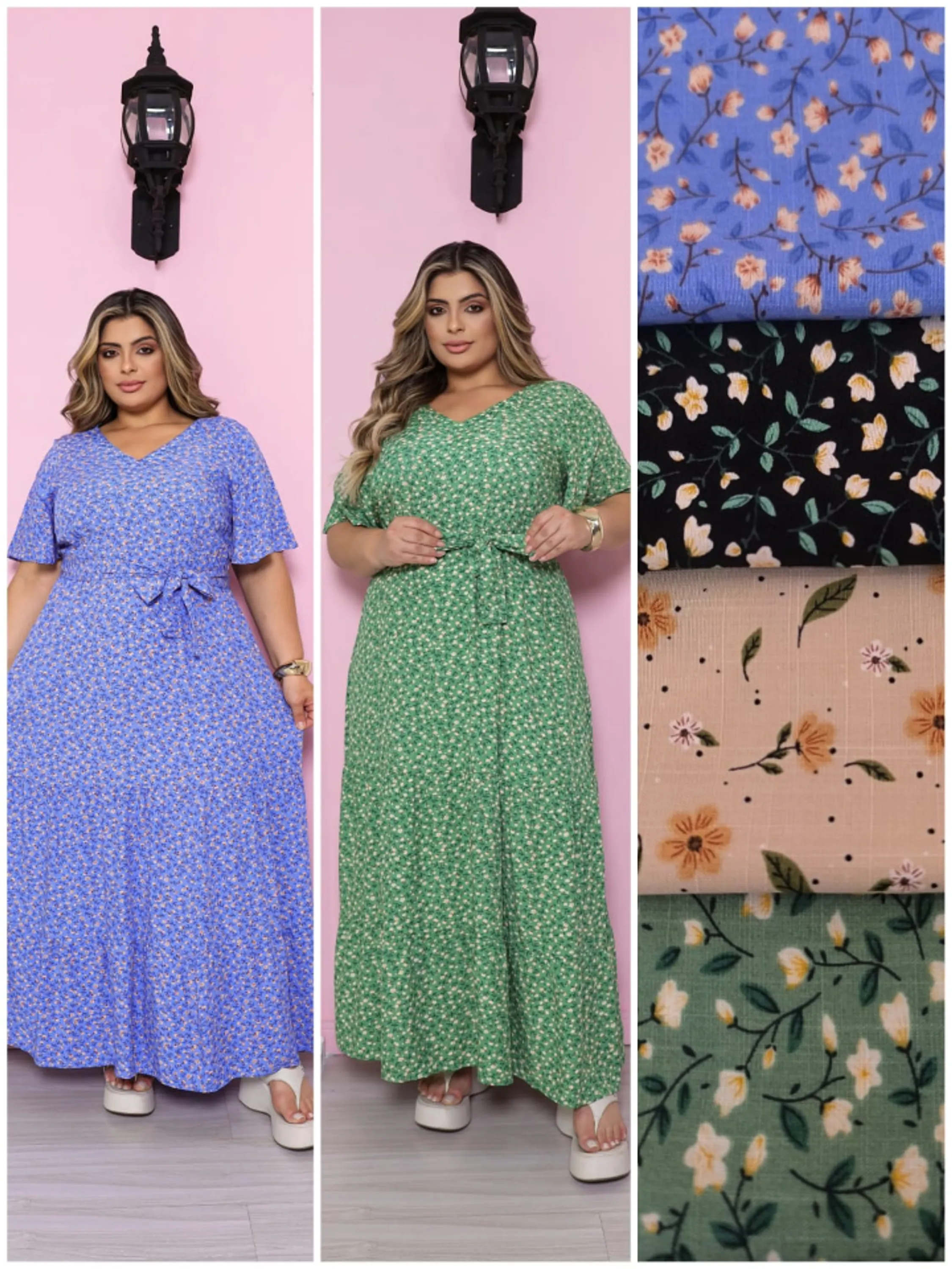 Vestido florido plus