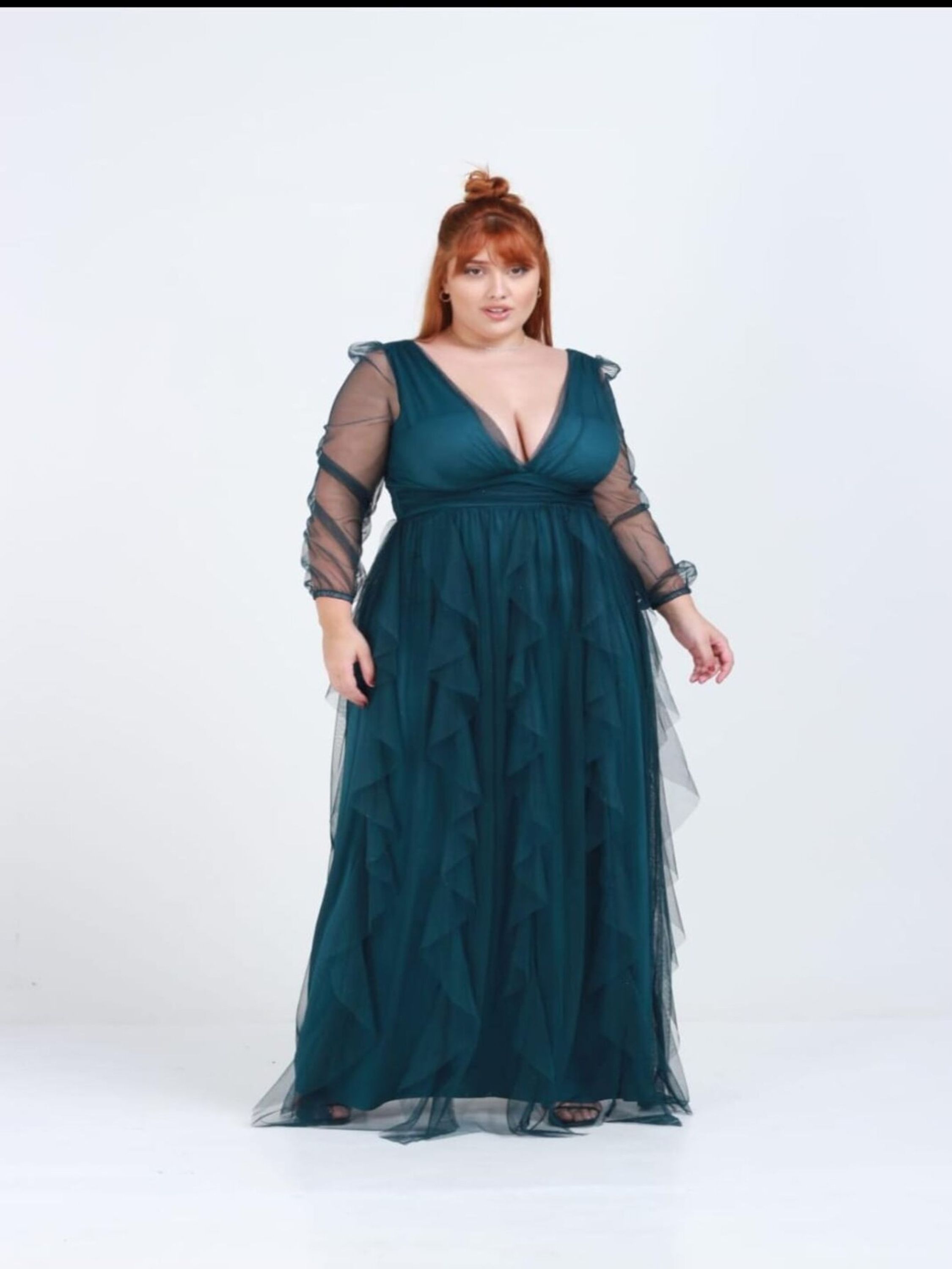 Vestido Festa Luxo Madrinha Casamento Plus Size Cod0098