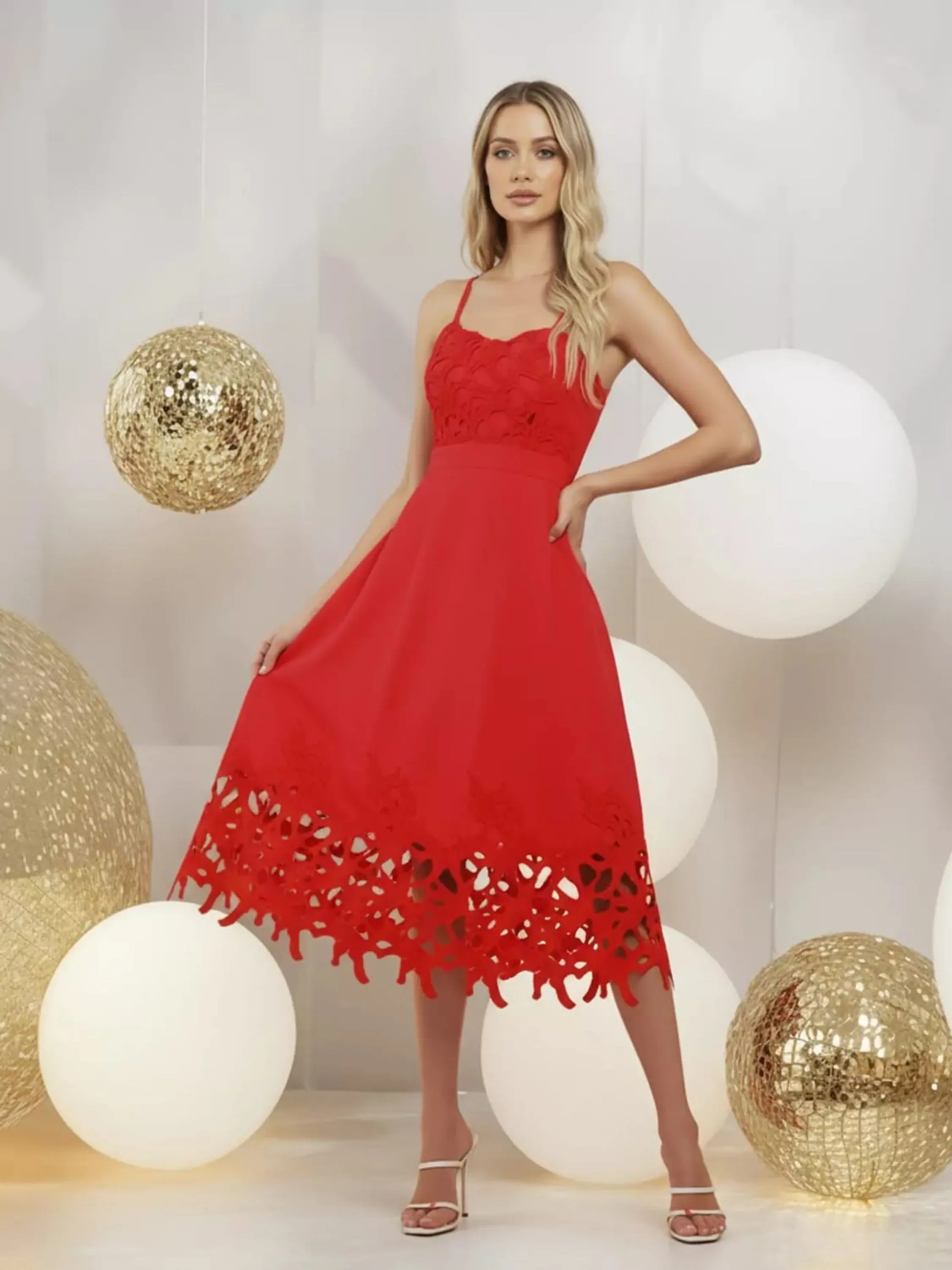 VESTIDO RENDA GUIPIR LS059