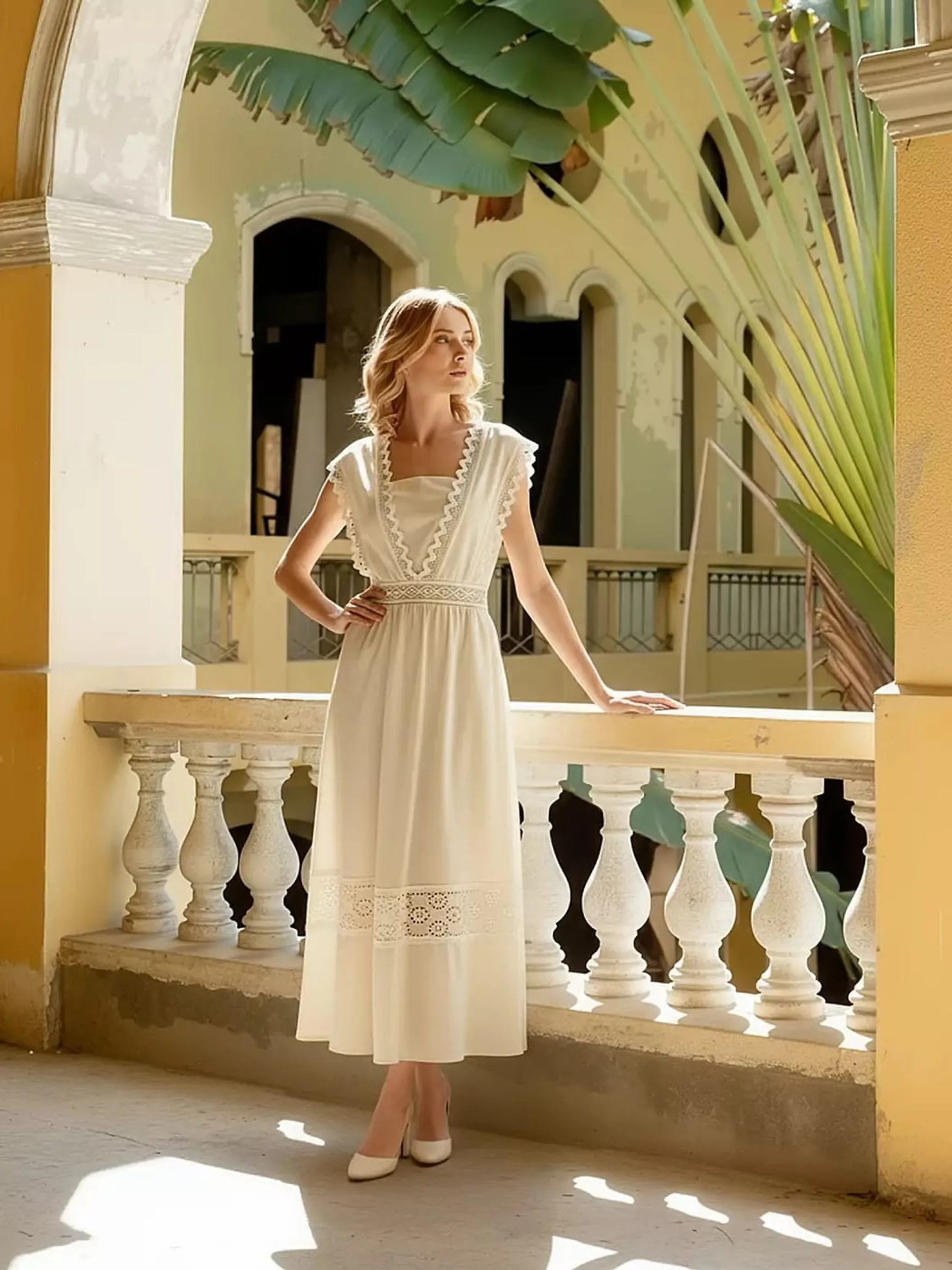VESTIDO RENDA CROCHE