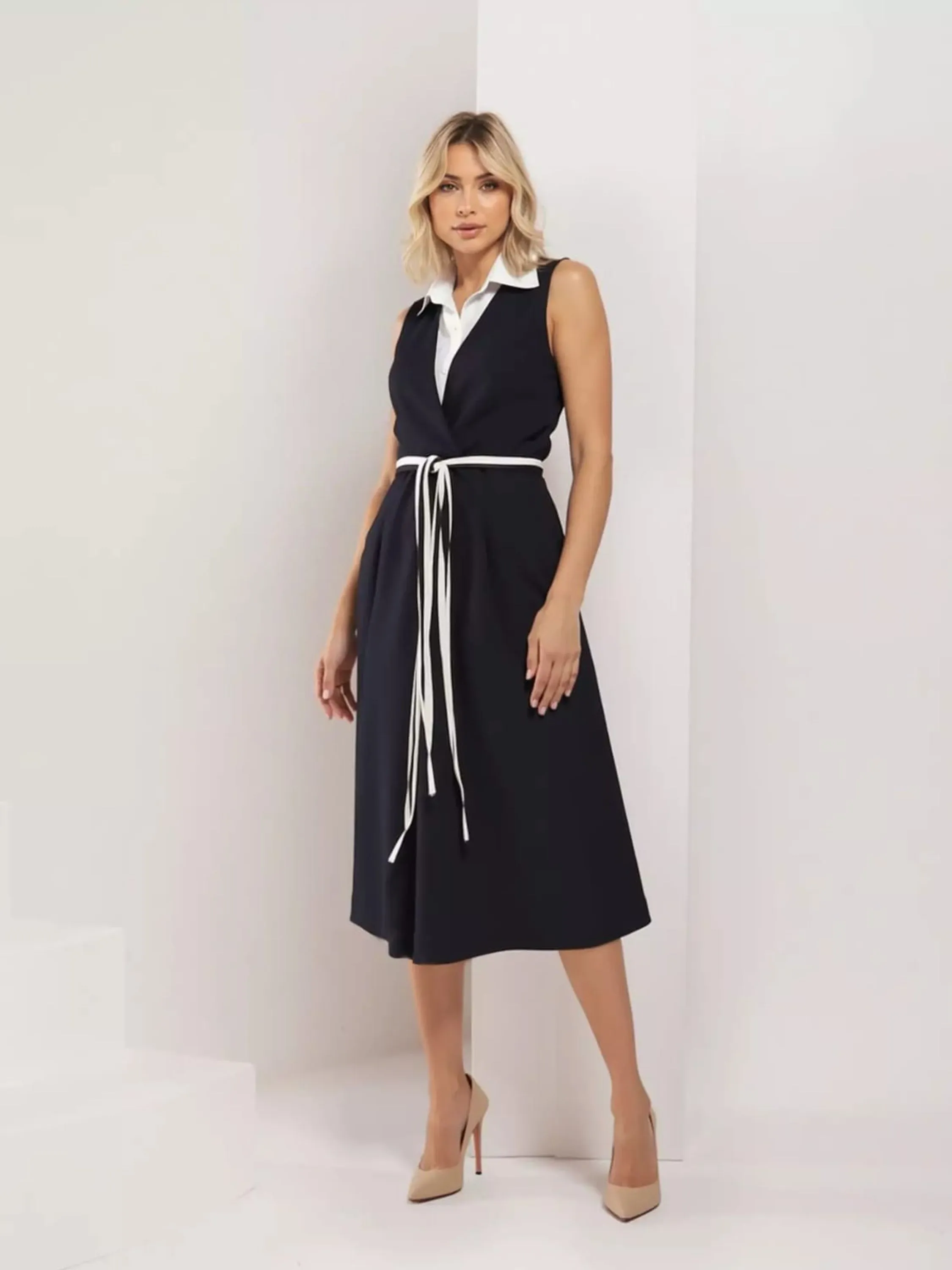 VESTIDO BICOLOR